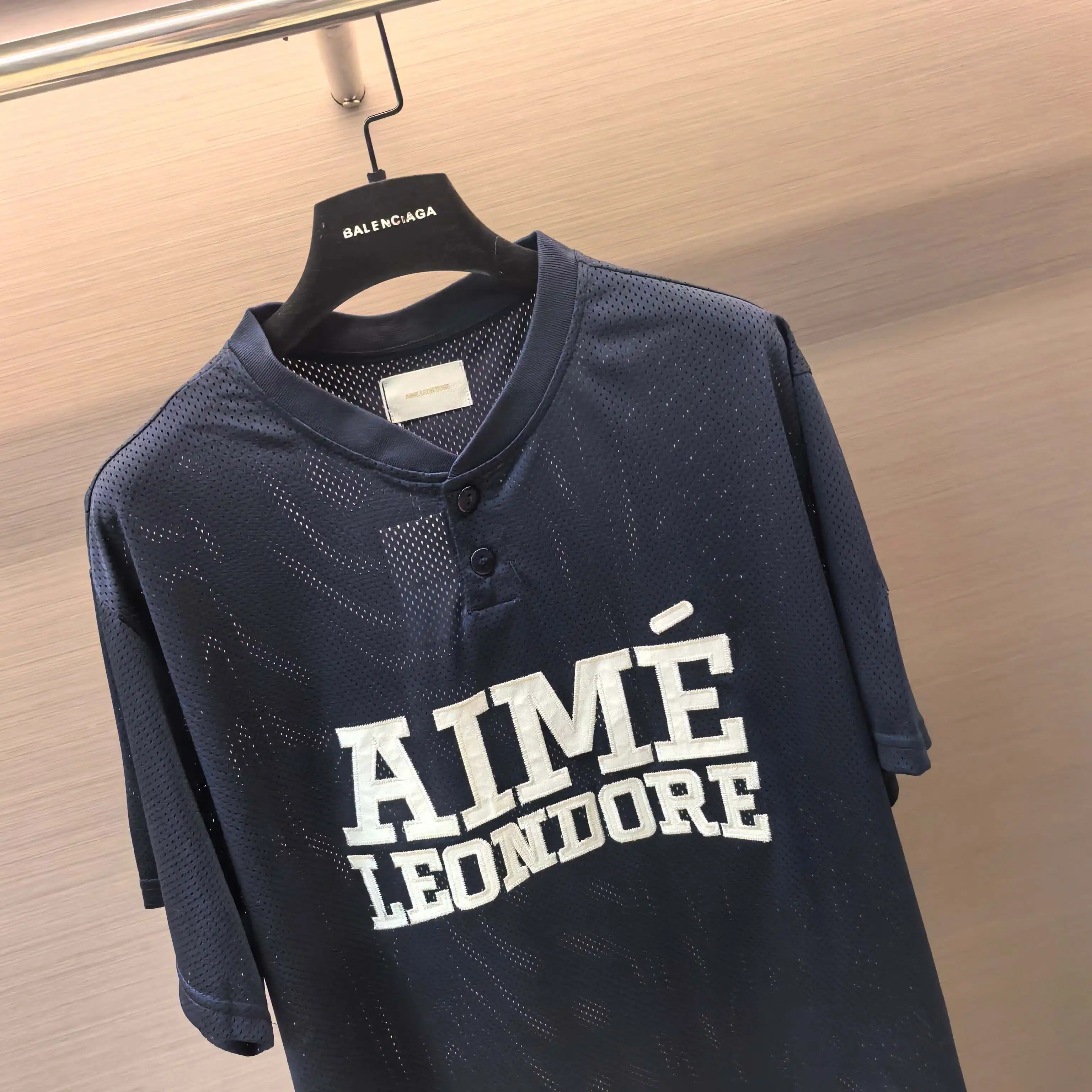 Mesh Henley Baseball T-Shirt D13522463 — view 4
