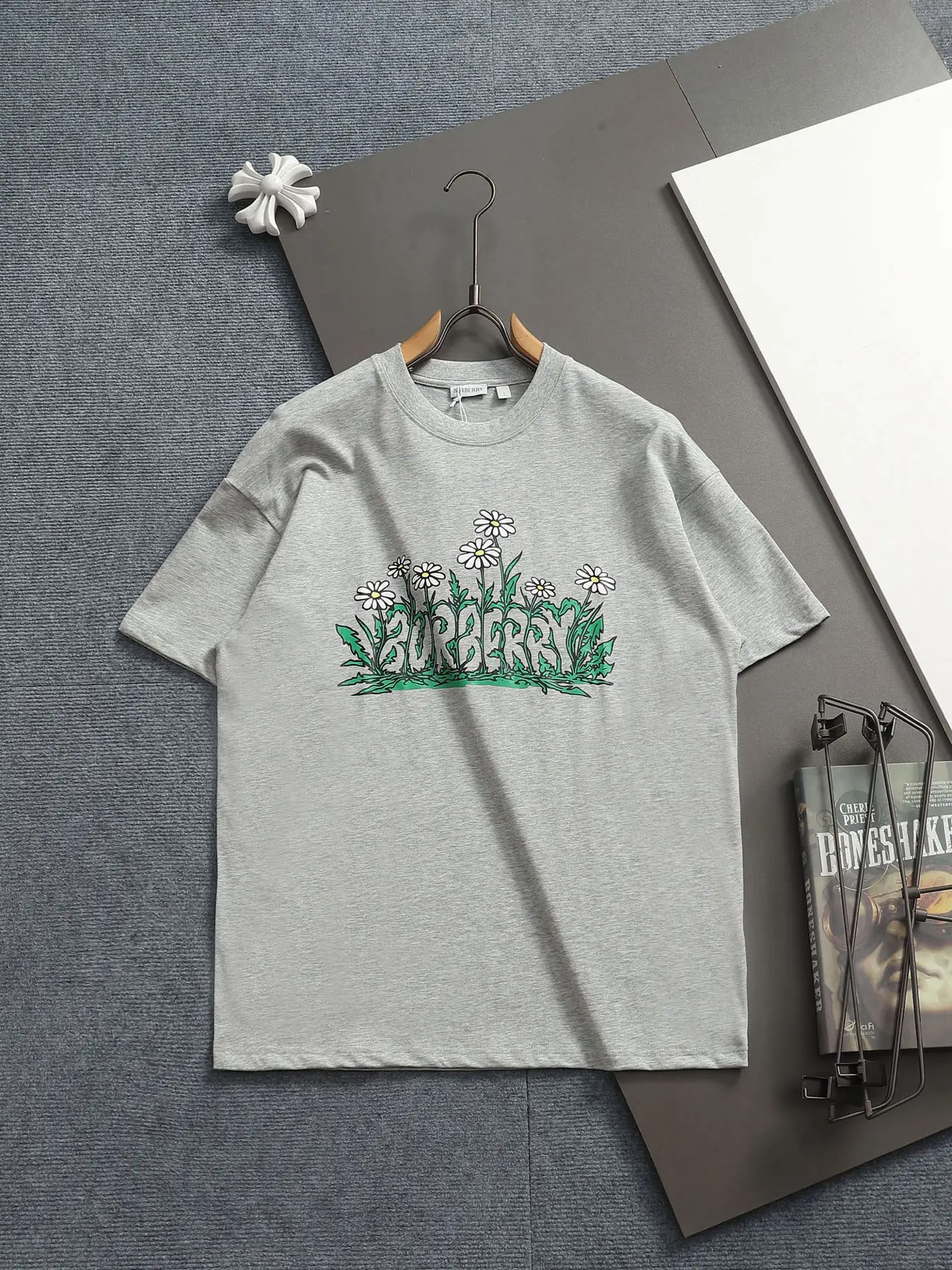 Floral Logo Graphic Cotton T-Shirt D13513288