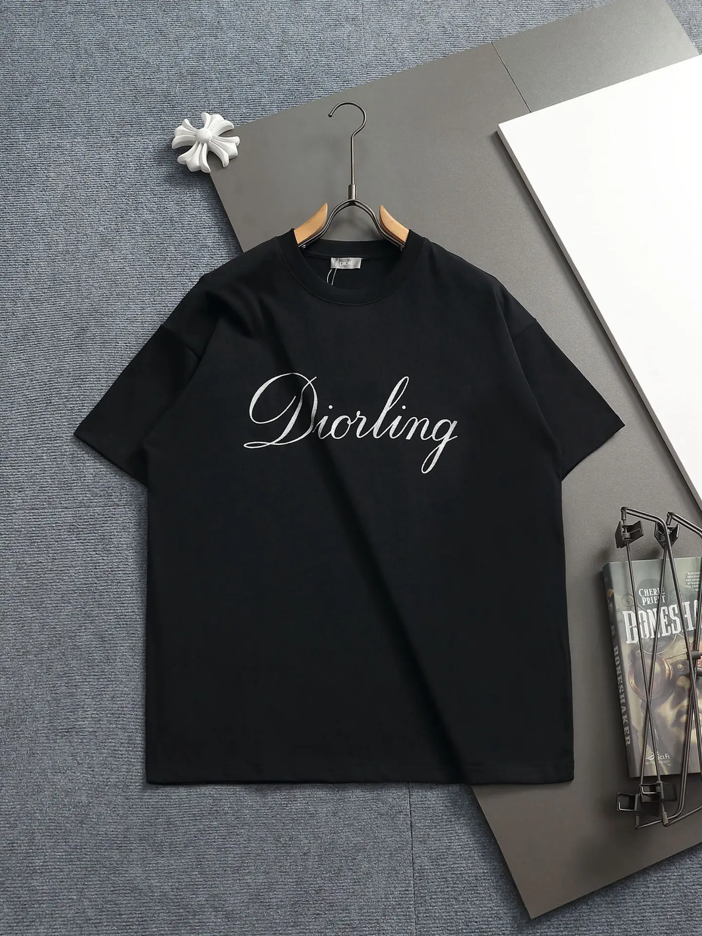 Diorling Logo Print Cotton T-Shirt D13513298
