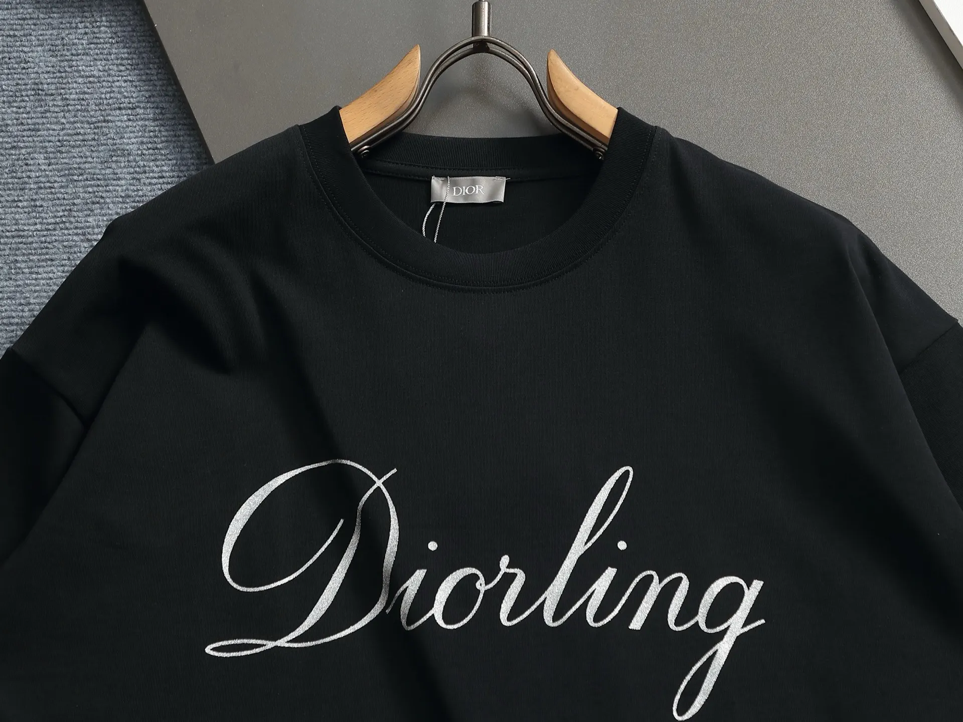 Diorling Logo Print Cotton T-Shirt D13513298 — view 3