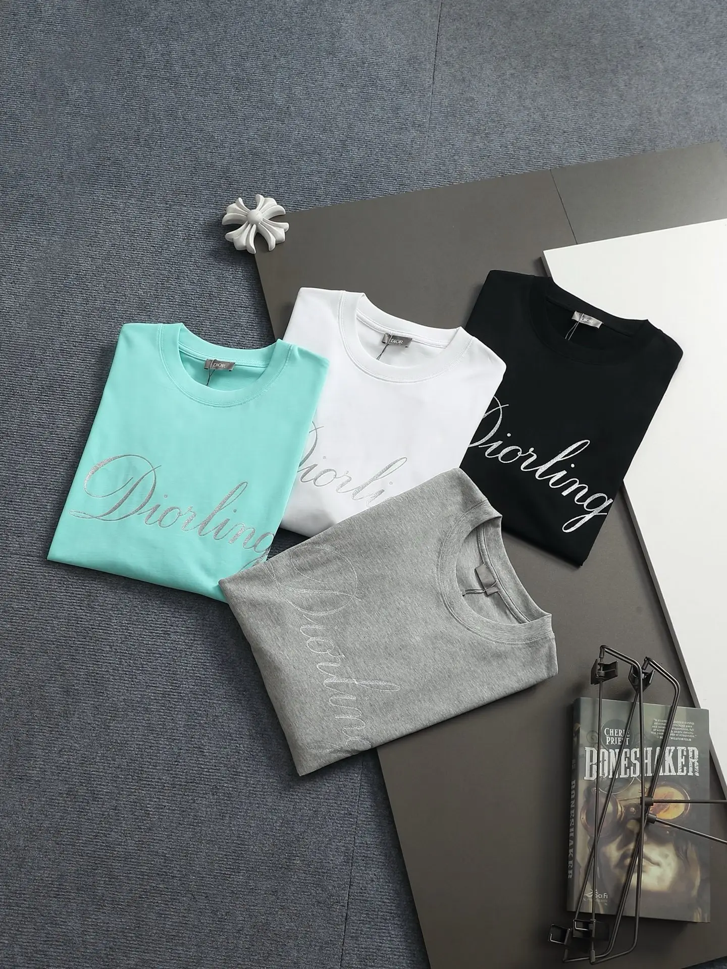 Diorling Logo Print Cotton T-Shirt D13513298 — view 12