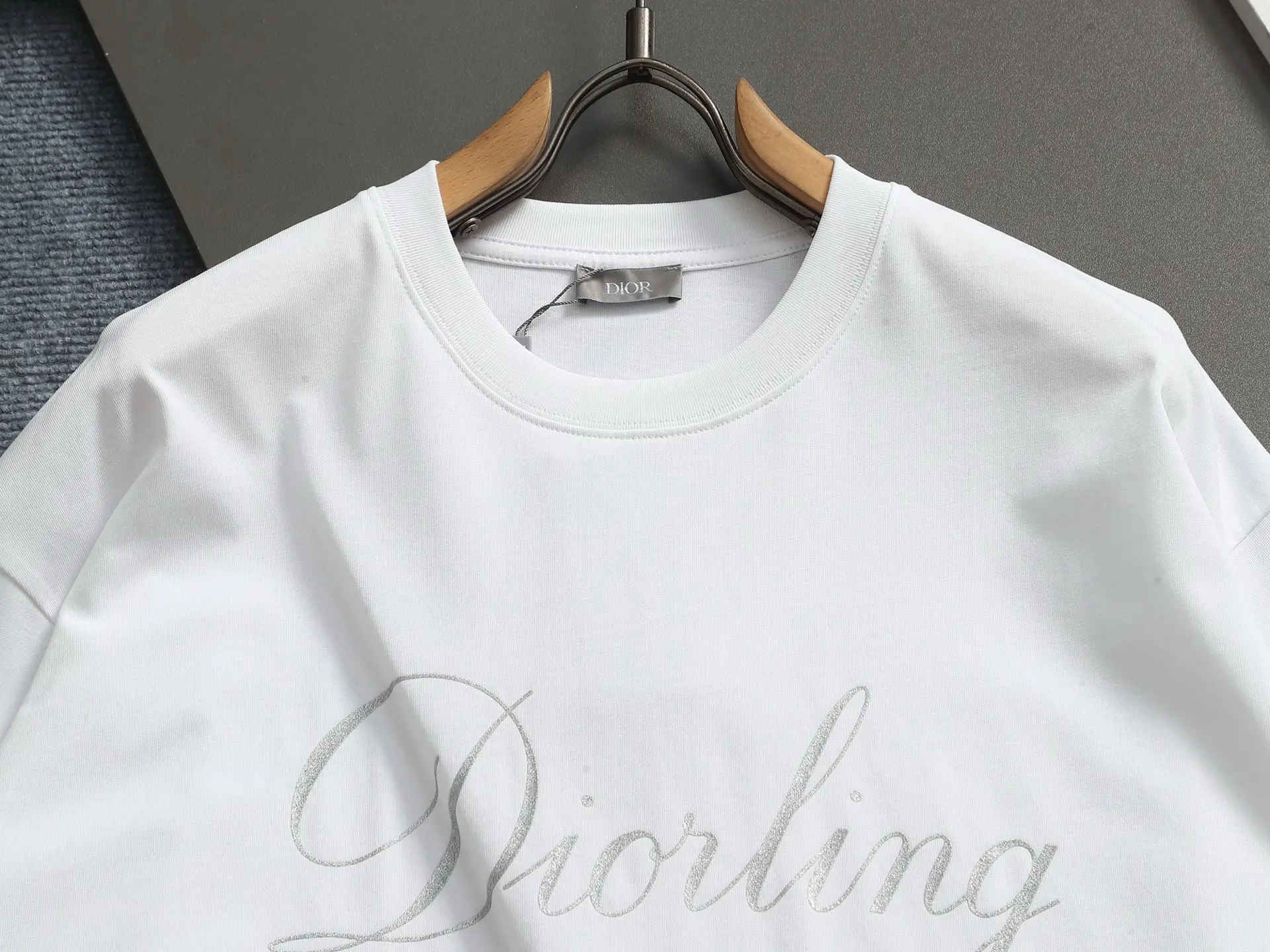 Diorling Logo Print Cotton T-Shirt D13513297 — view 3