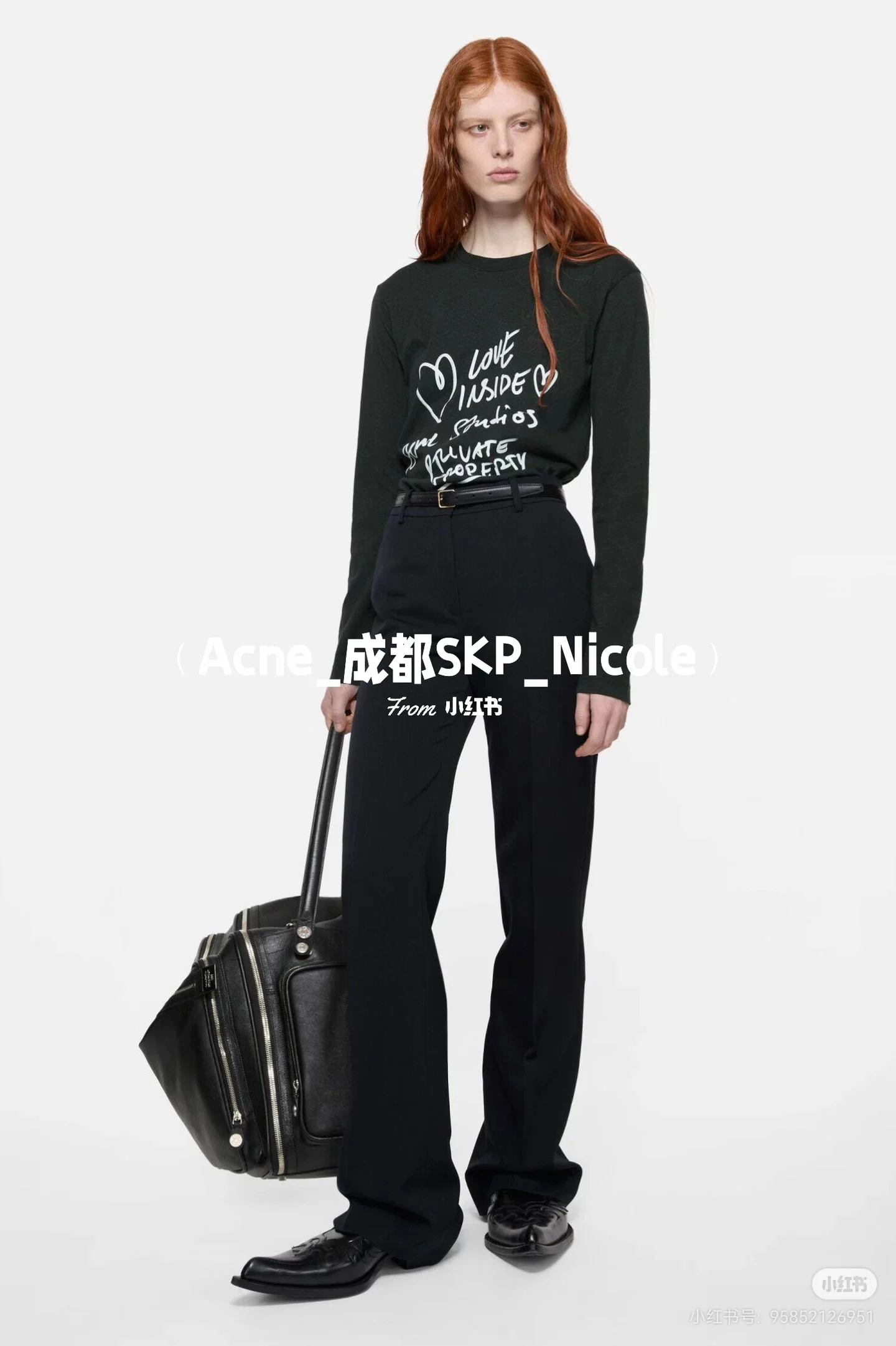 Acne Studios Slogan Print Long-Sleeve T-Shirt D14022441