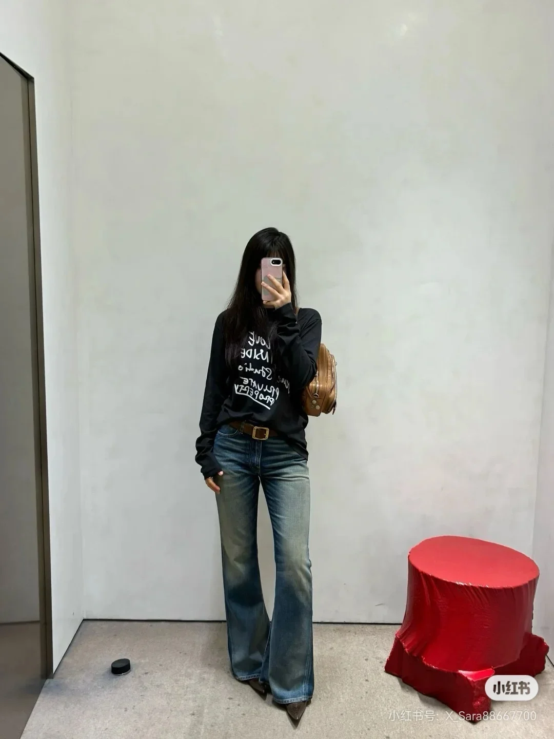 Acne Studios Slogan Print Long-Sleeve T-Shirt D14022441 — view 5