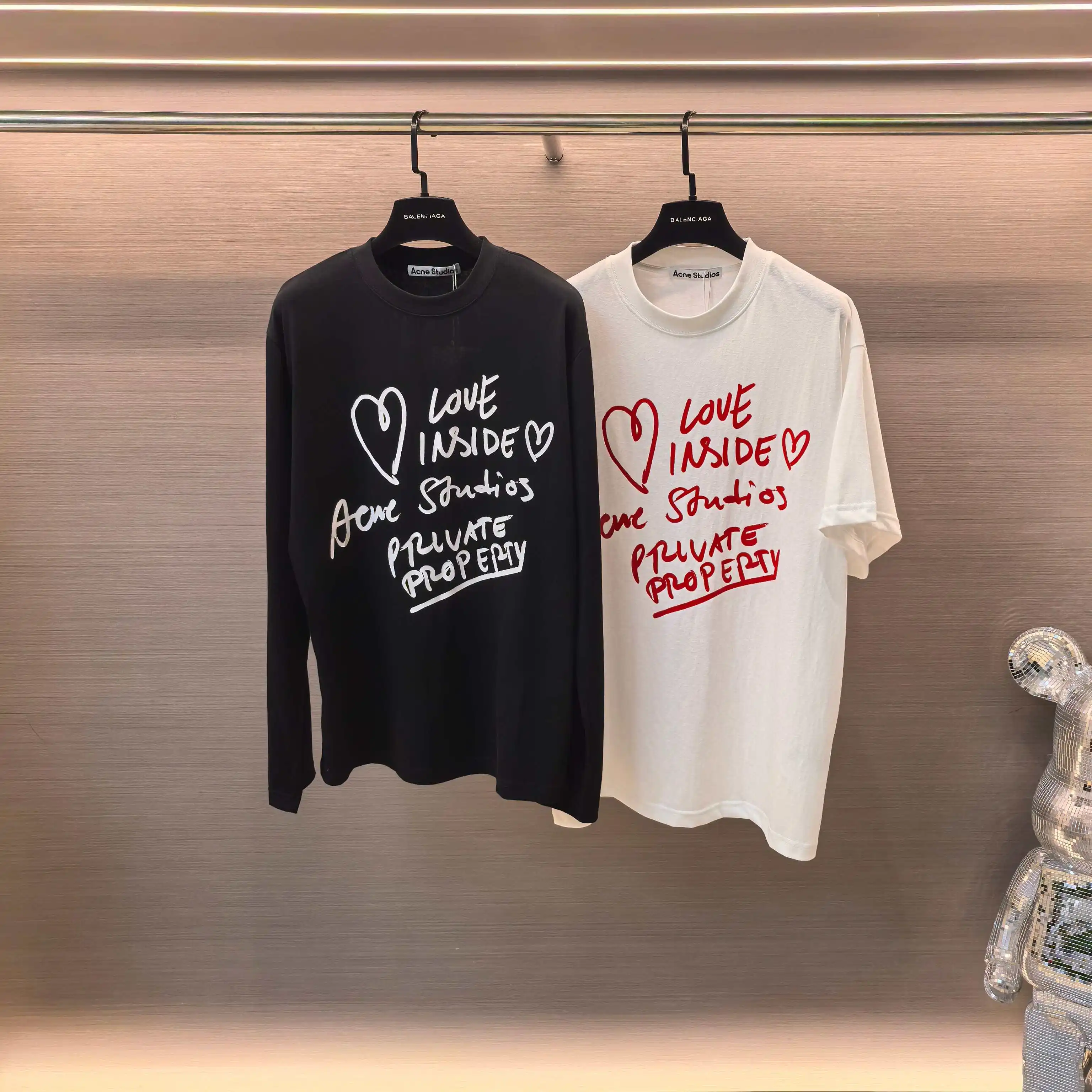 Love Inside Slogan Long-Sleeve T-Shirt D14022440