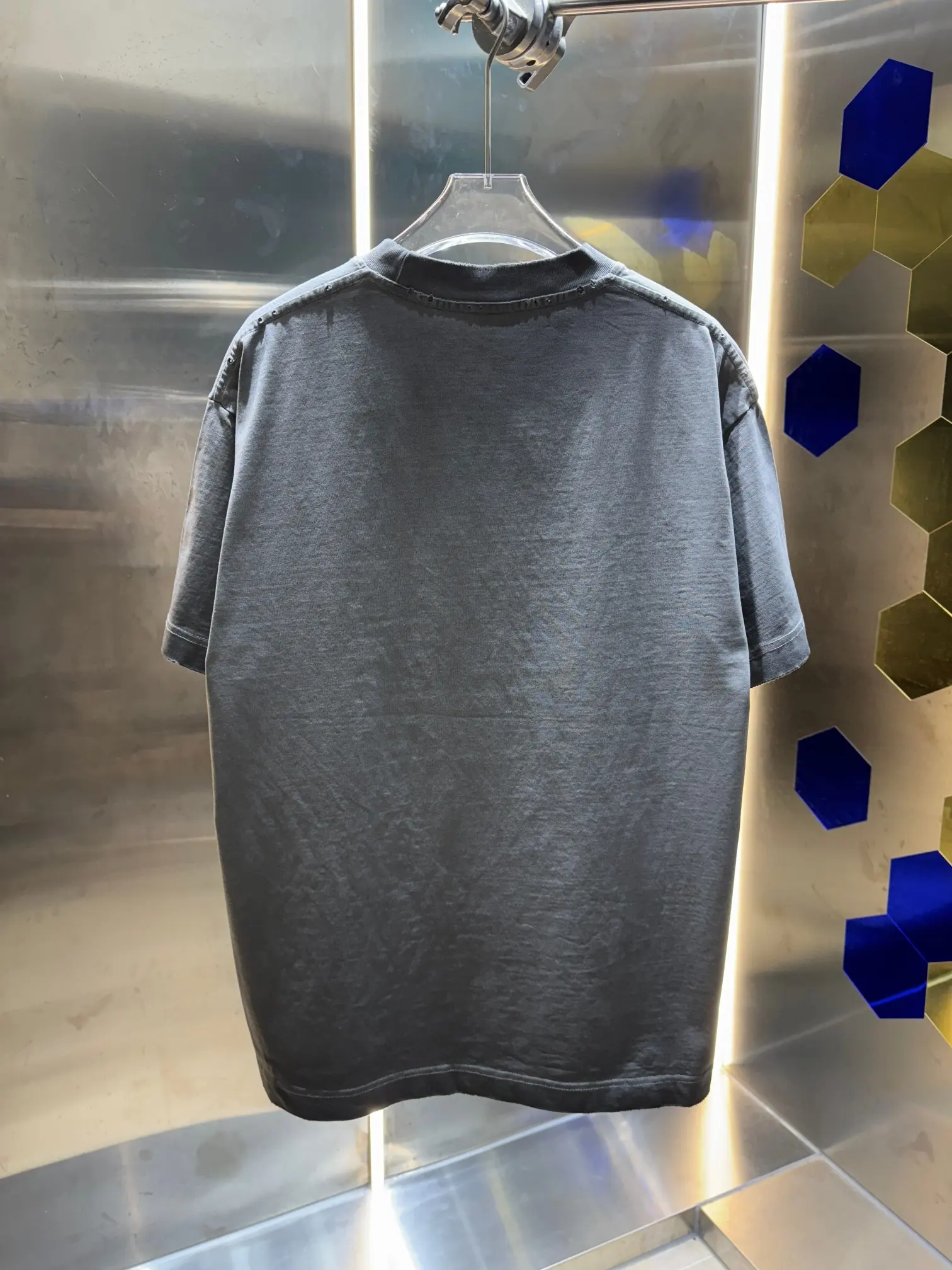 Distressed Logo Oversized T-Shirt D14013019 — view 5