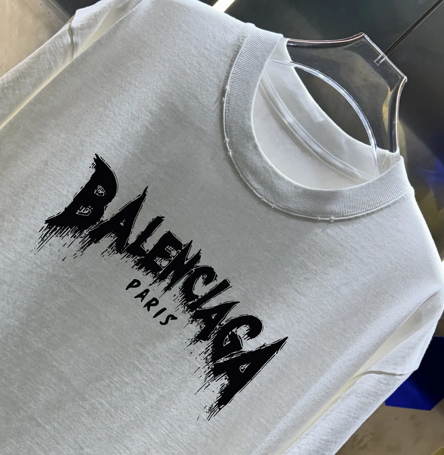 Logo Print Distressed Cotton T-Shirt D14013017 — view 2