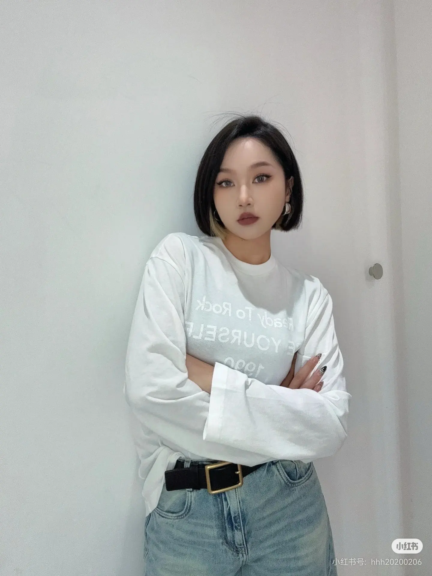 1996 Logo-Print Linen-Blend Long-Sleeve T-Shirt D14022460 — view 7