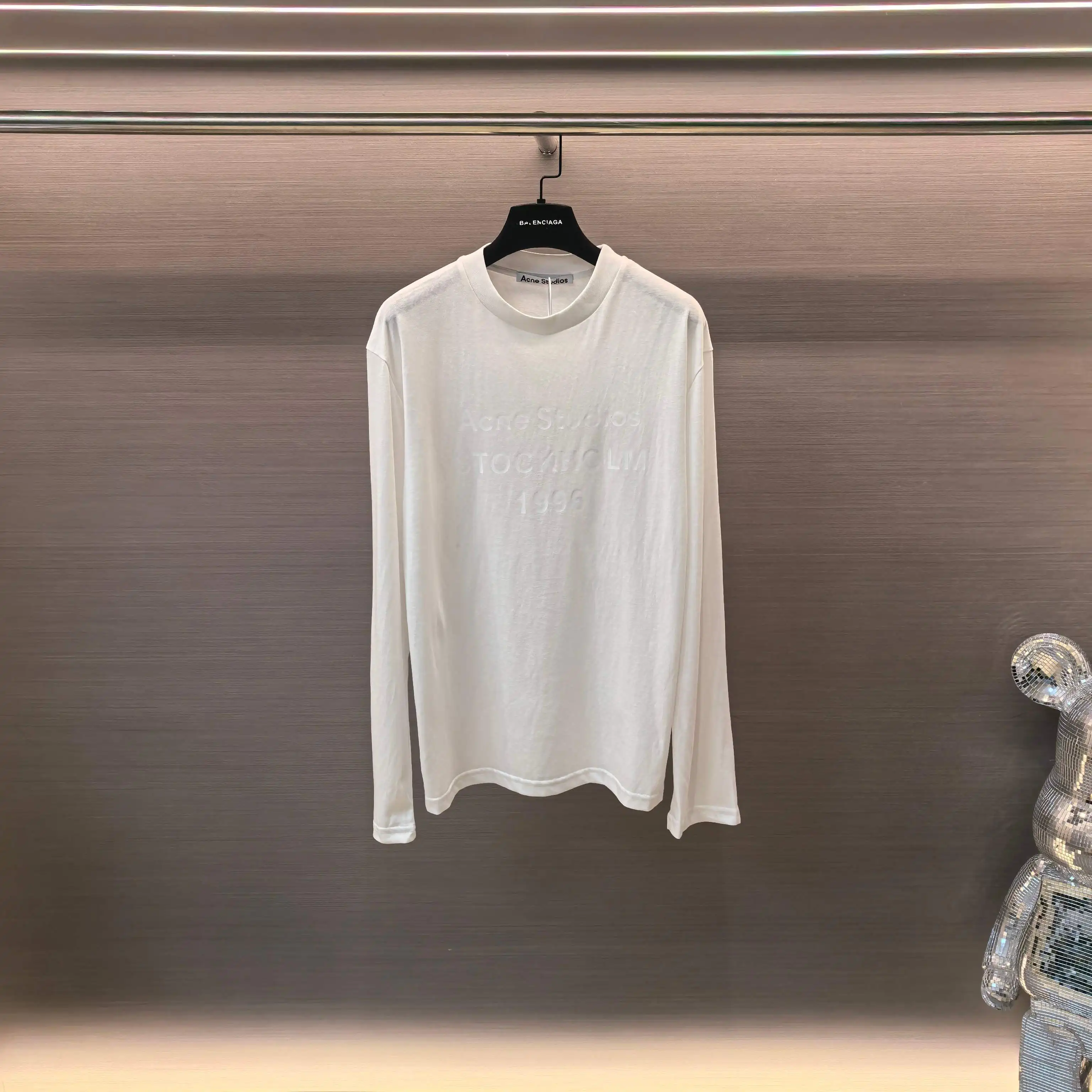 1996 Logo-Embossed Linen-Blend T-Shirt D14022459 — view 2