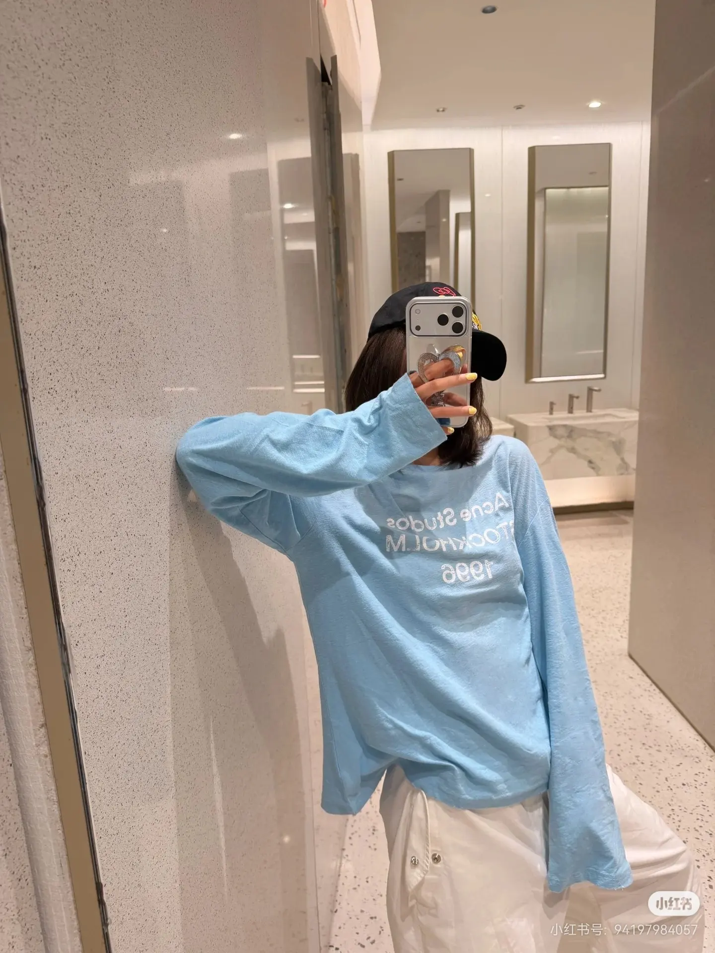 1996 Logo Distressed Long-Sleeve T-Shirt D14022531