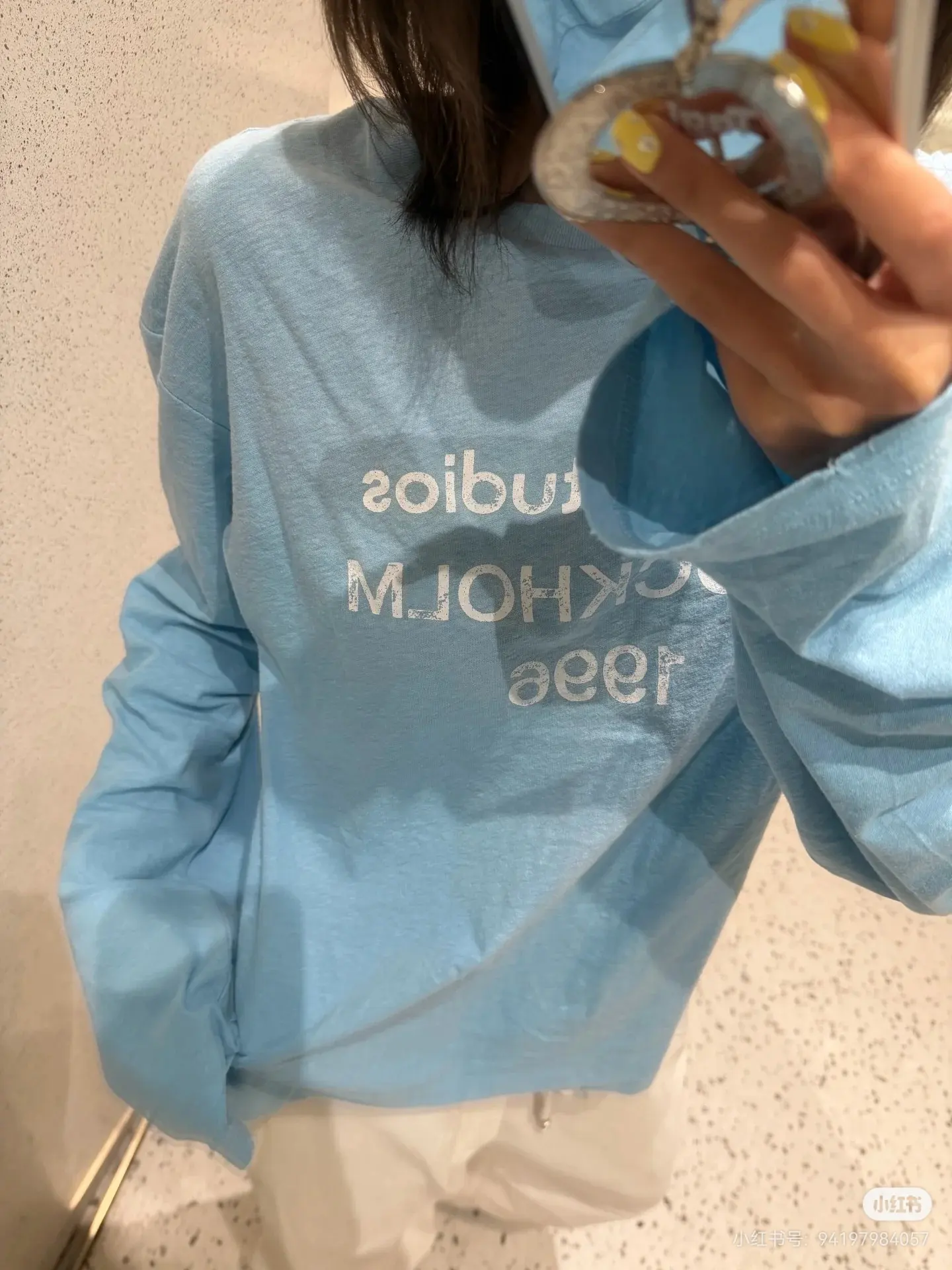 1996 Logo Distressed Long-Sleeve T-Shirt D14022531 — view 3