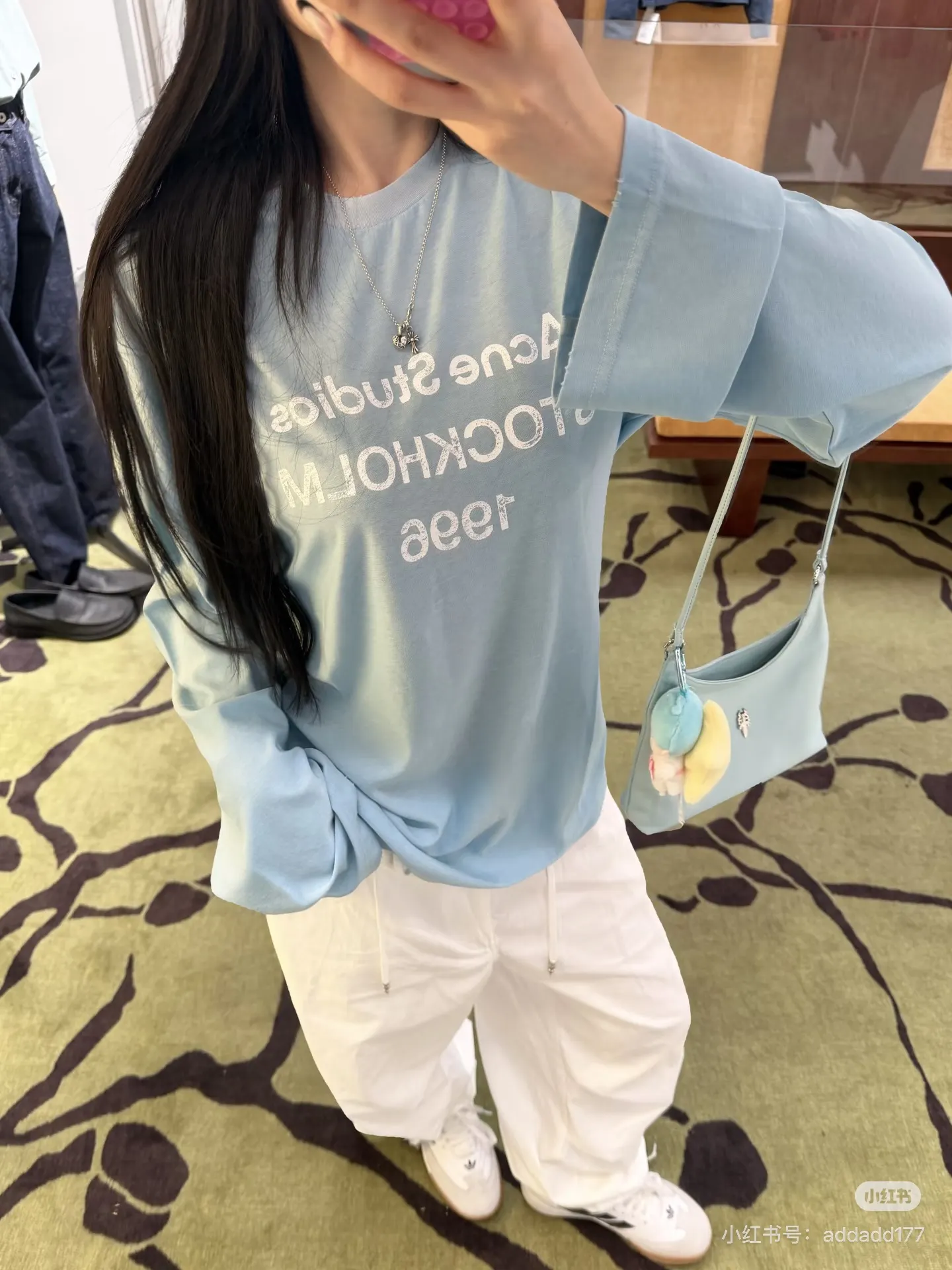 1996 Logo Distressed Long-Sleeve T-Shirt D14022532 — view 8