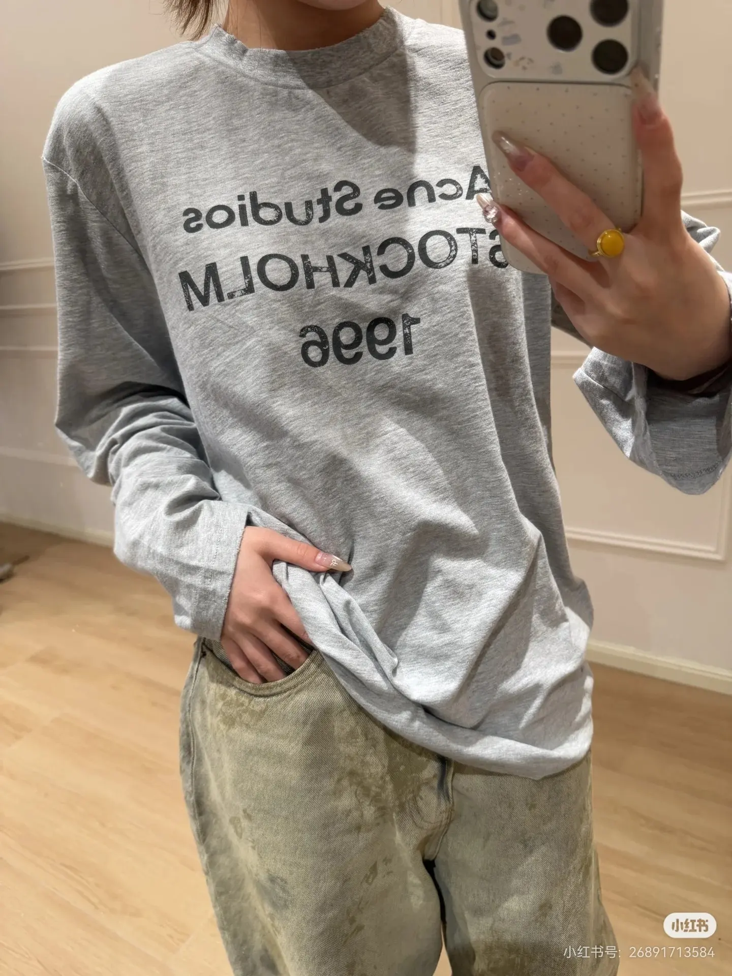 Acne Studios 1996 Distressed Long-Sleeve T-Shirt D14022519 — view 4