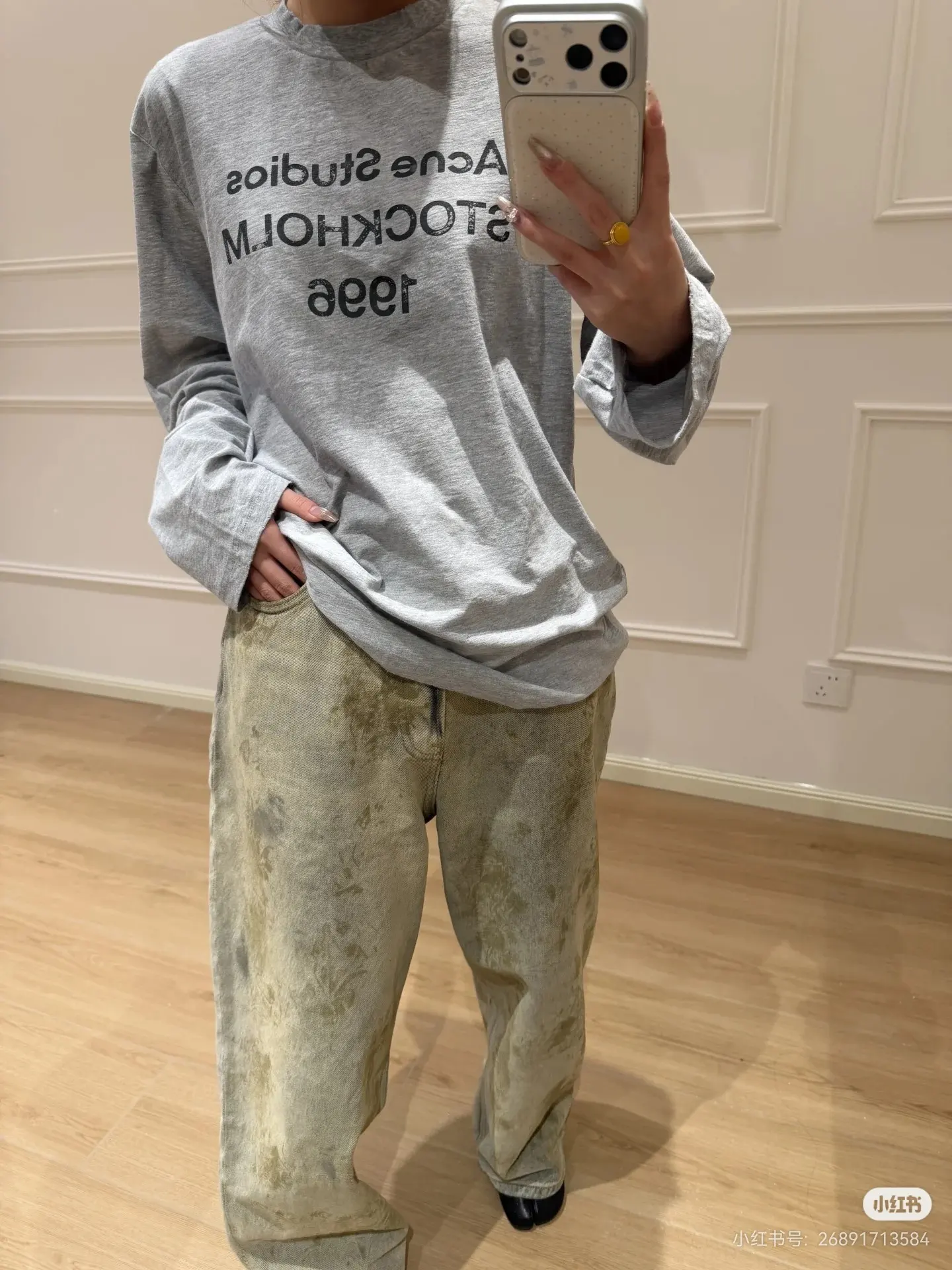 Acne Studios 1996 Distressed Long-Sleeve T-Shirt D14022519 — view 5