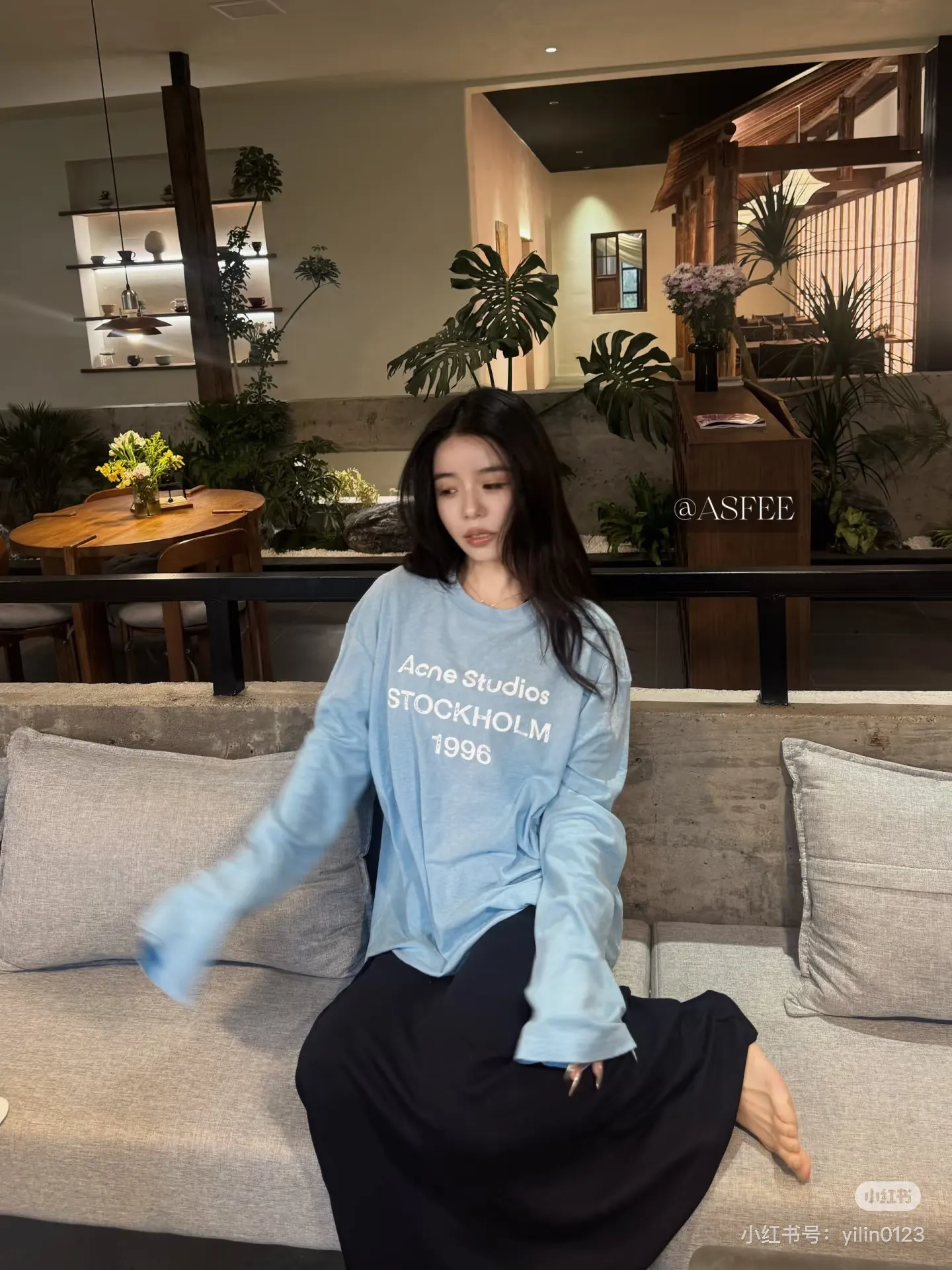 1996 Distressed Long-Sleeve T-Shirt D14022533 — view 5