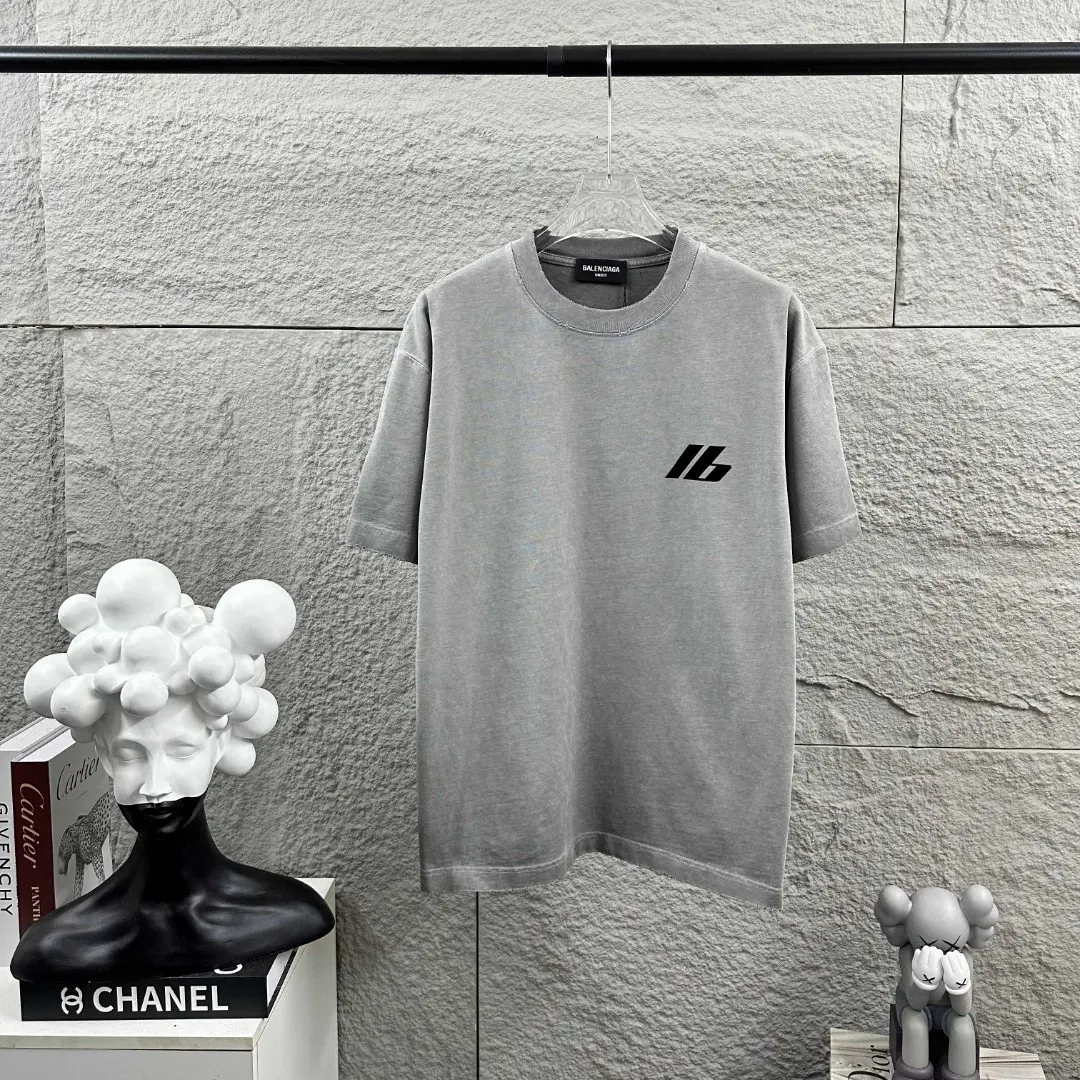 Logo-Flocked Distressed Washed Cotton T-Shirt D14512086 — view 2