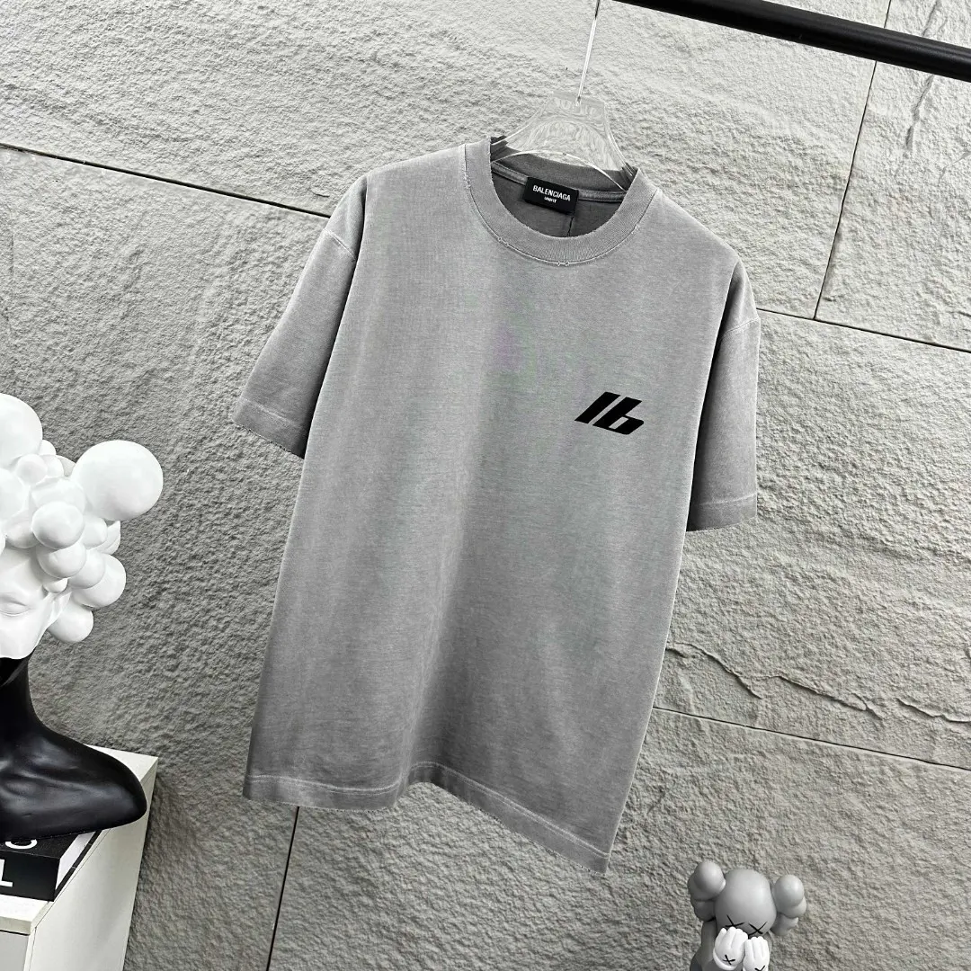 Logo-Flocked Distressed Washed Cotton T-Shirt D14512086 — view 3