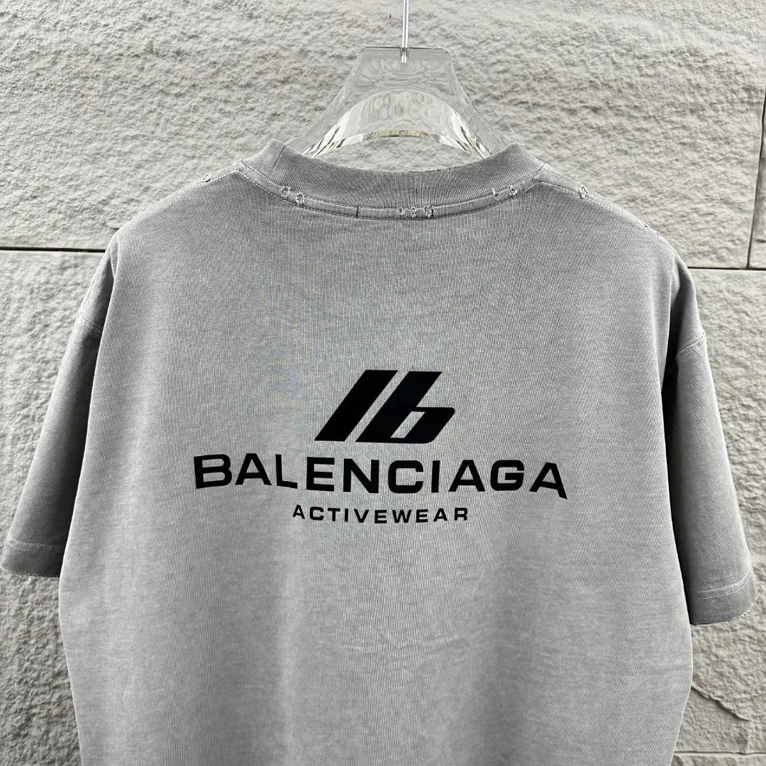 Logo-Flocked Distressed Washed Cotton T-Shirt D14512086 — view 4