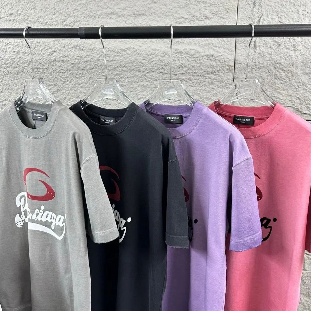 Logo-Flocked Distressed Cotton T-Shirt D14512081 — view 7