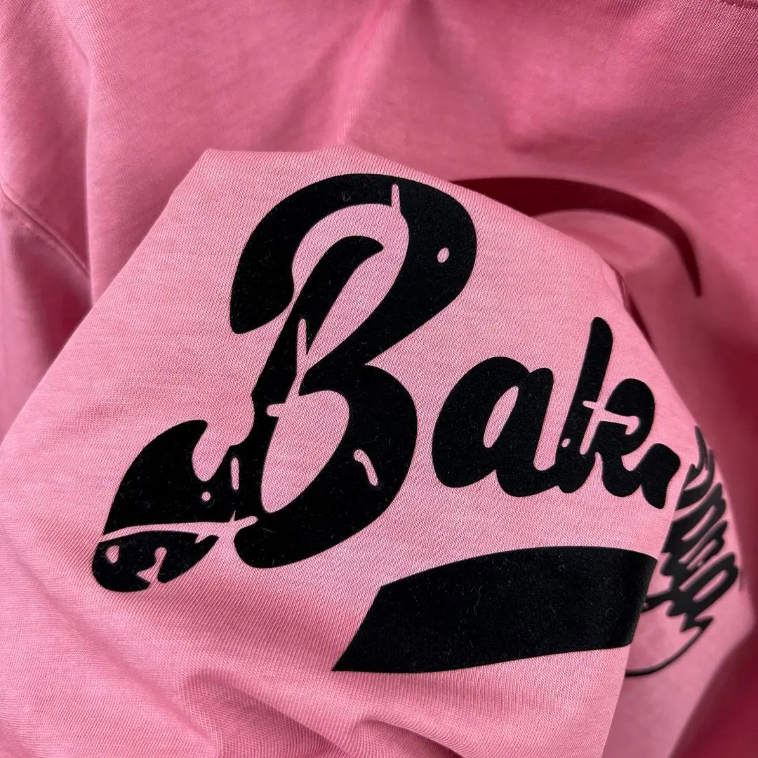 Logo Flocked Distressed Cotton T-Shirt D14512082 — view 5
