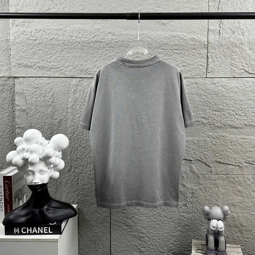 Distressed Logo-Embellished Cotton T-Shirt D14512077 — view 8