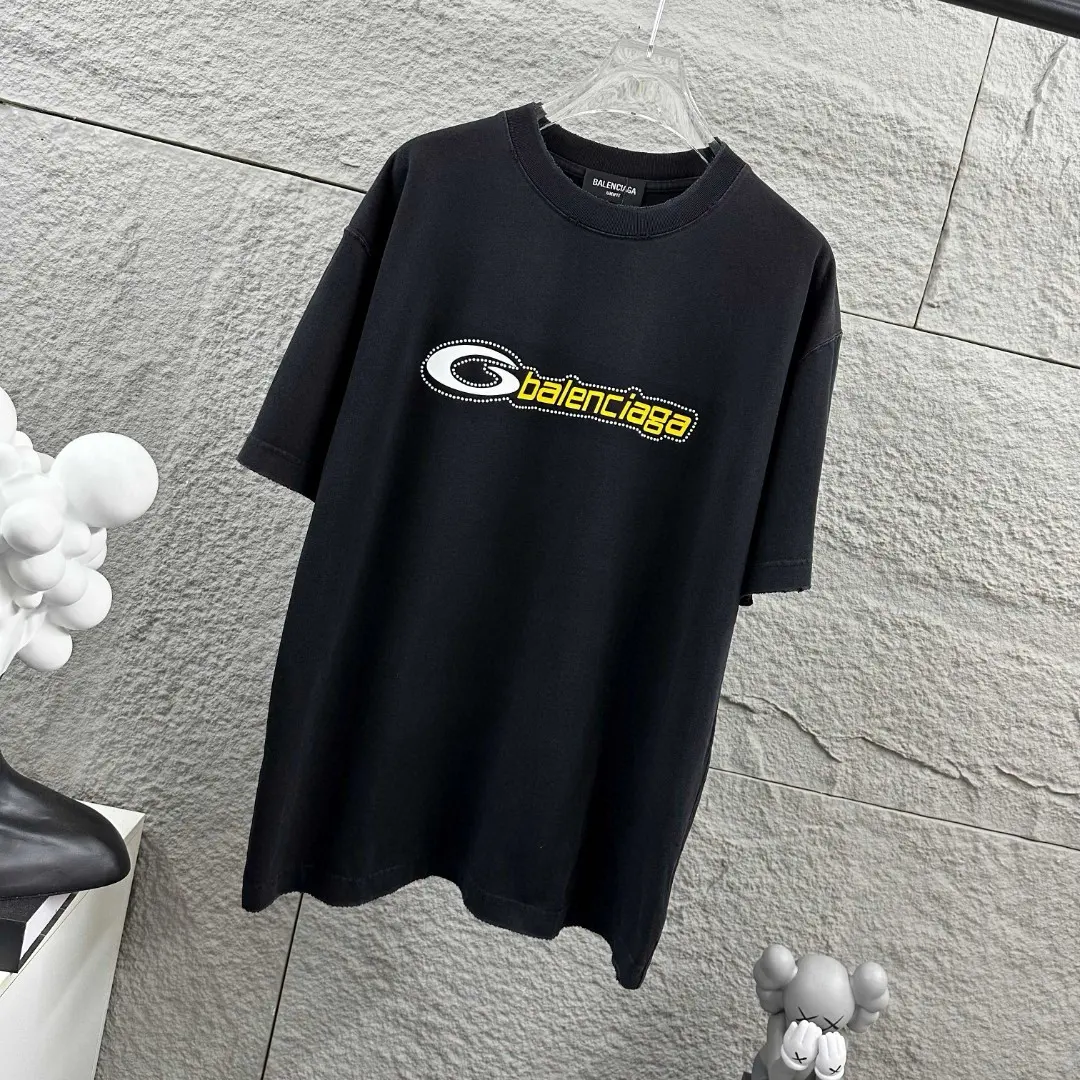 Logo Embellished Distressed Cotton T-Shirt D14512079 — view 2
