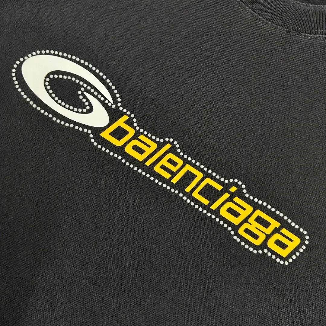 Logo Embellished Distressed Cotton T-Shirt D14512079 — view 9