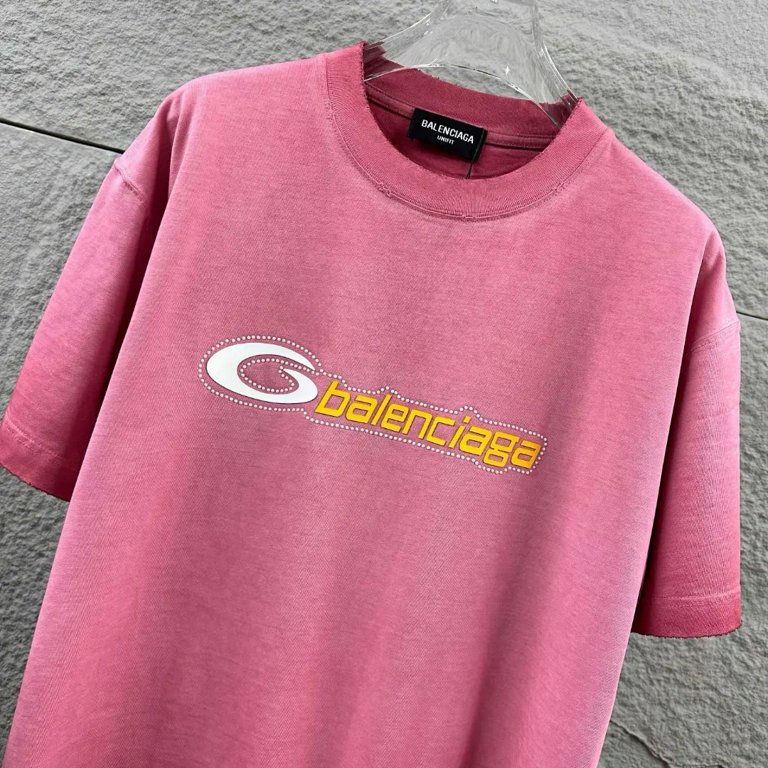 Distressed Logo-Print Cotton T-Shirt D14512078 — view 3