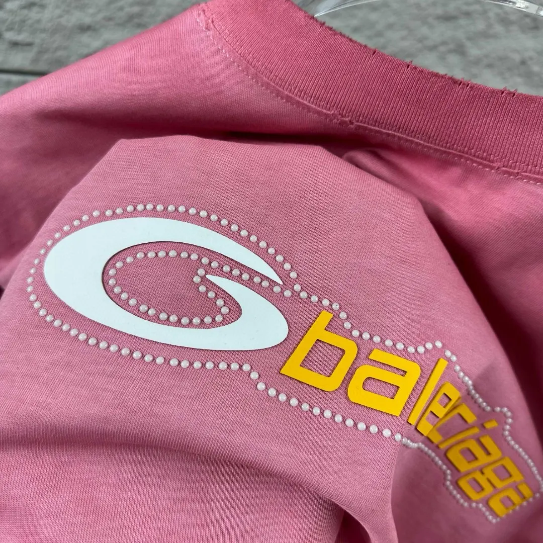 Distressed Logo-Print Cotton T-Shirt D14512078 — view 7
