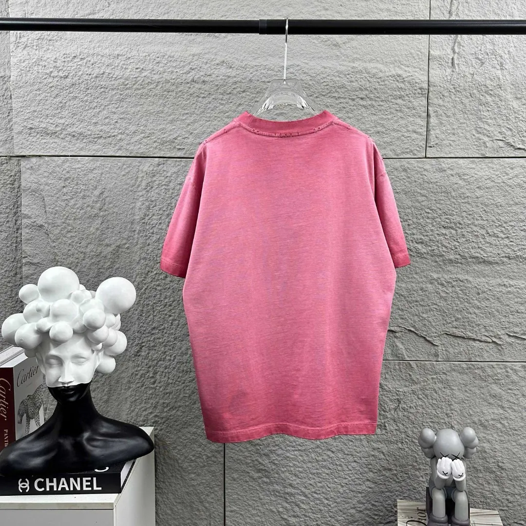 Distressed Logo-Print Cotton T-Shirt D14512078 — view 8