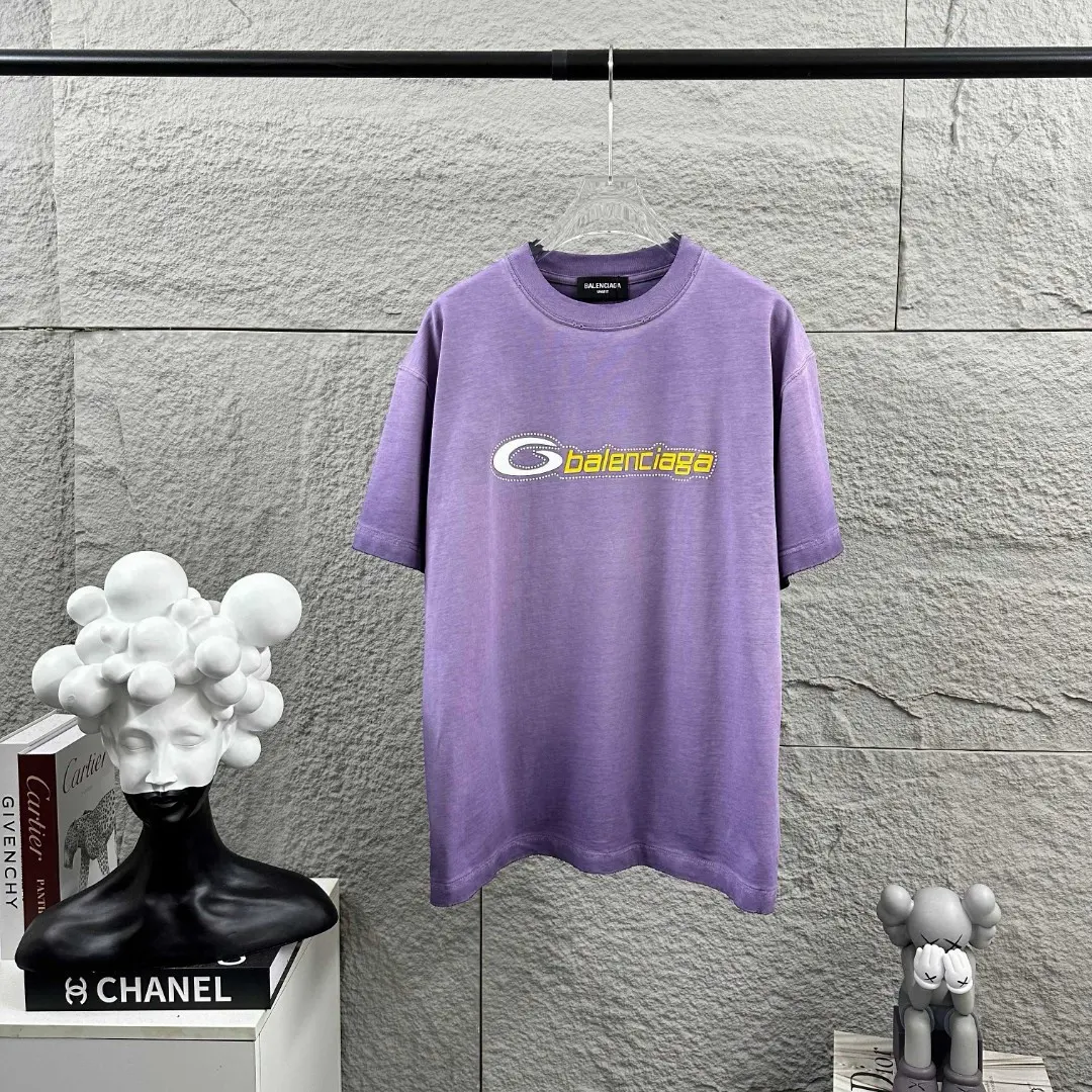 Distressed Logo-Print Cotton T-Shirt D14512080