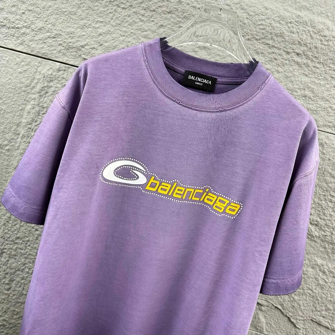 Distressed Logo-Print Cotton T-Shirt D14512080 — view 4