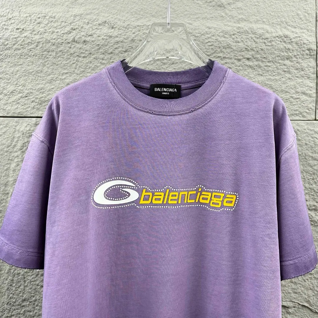 Distressed Logo-Print Cotton T-Shirt D14512080 — view 9