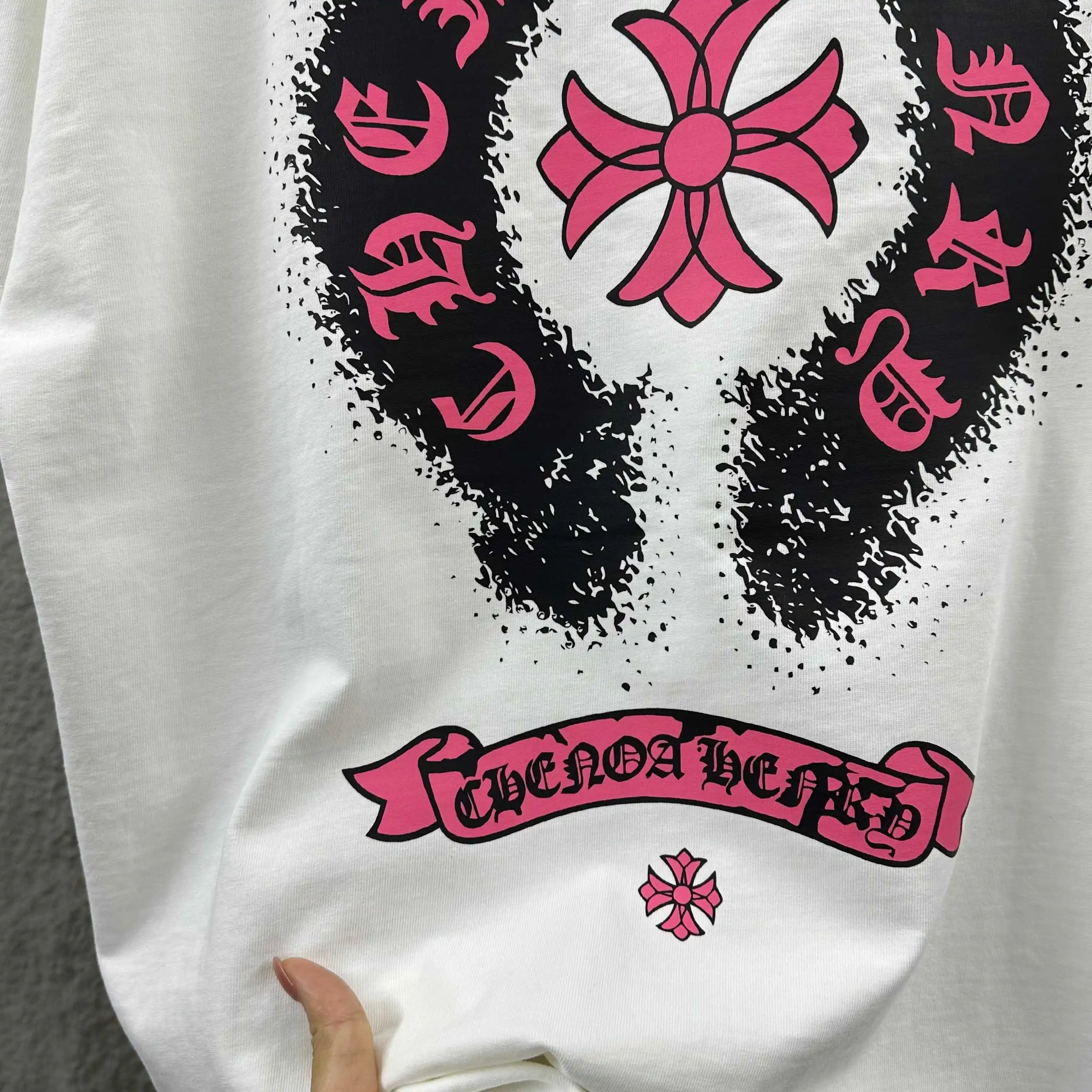 Distressed Logo Graphic Cotton T-Shirt D14512096 — view 6