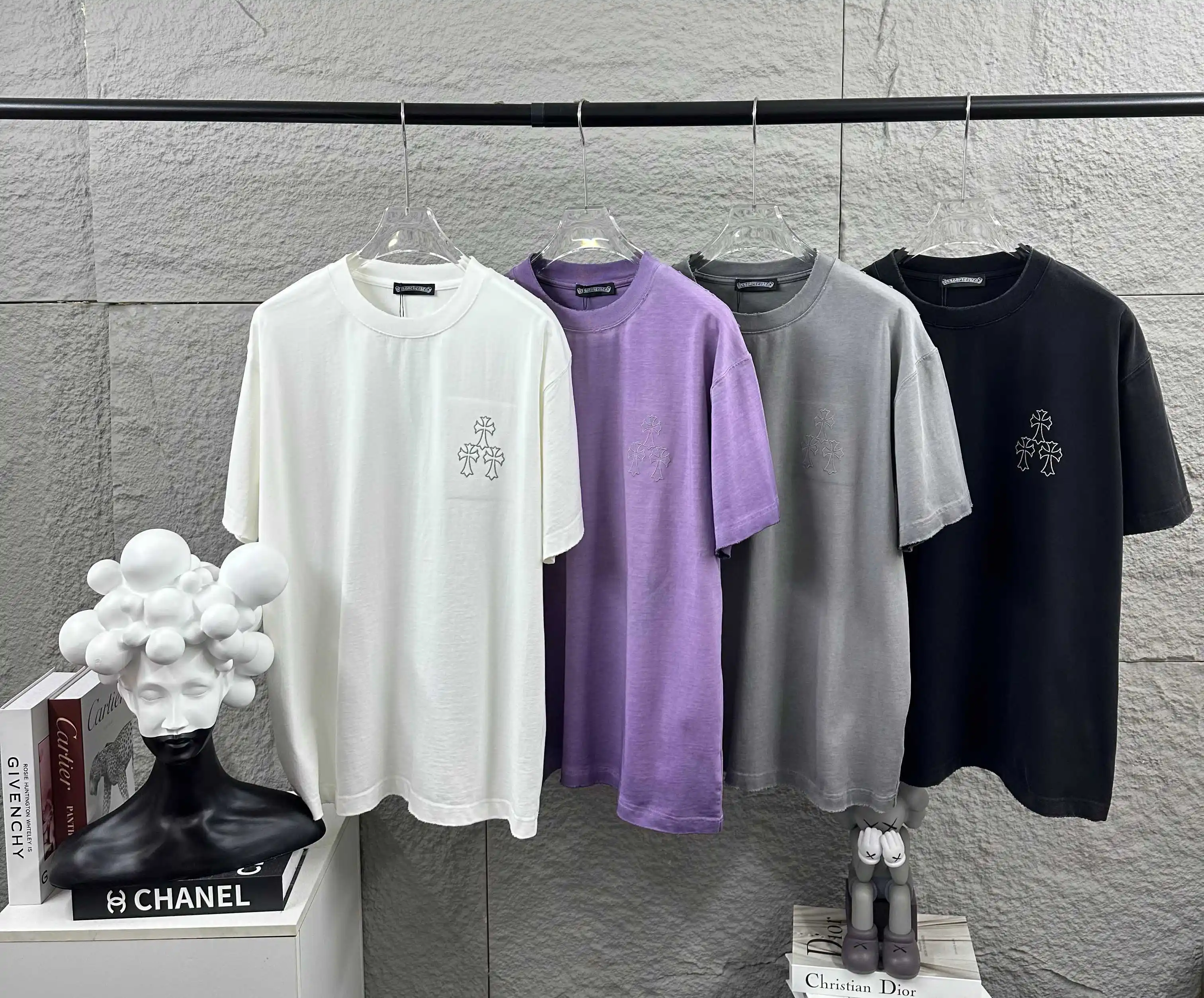 Distressed Logo Graphic Cotton T-Shirt D14512096 — view 8