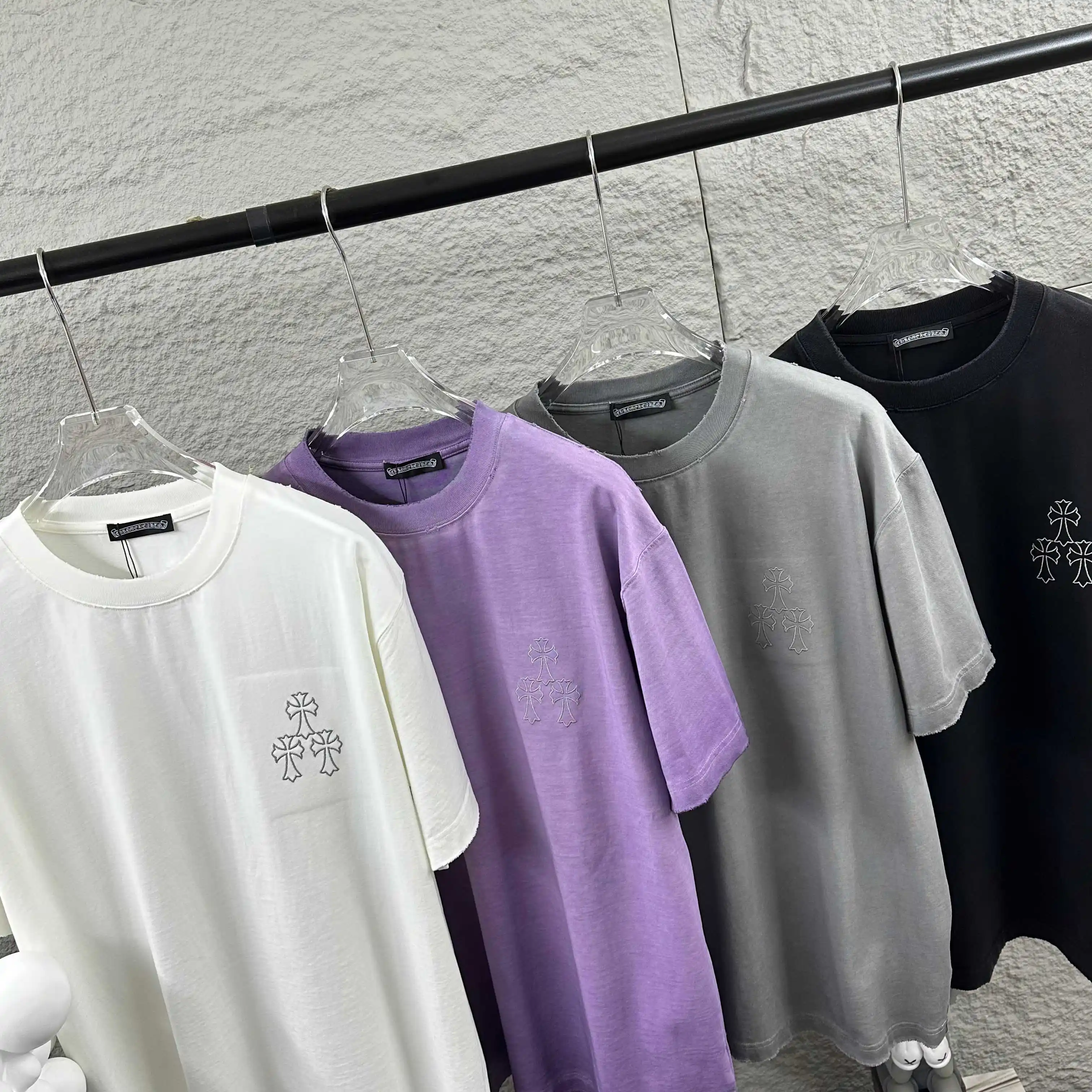 Distressed Logo Graphic Cotton T-Shirt D14512096 — view 9