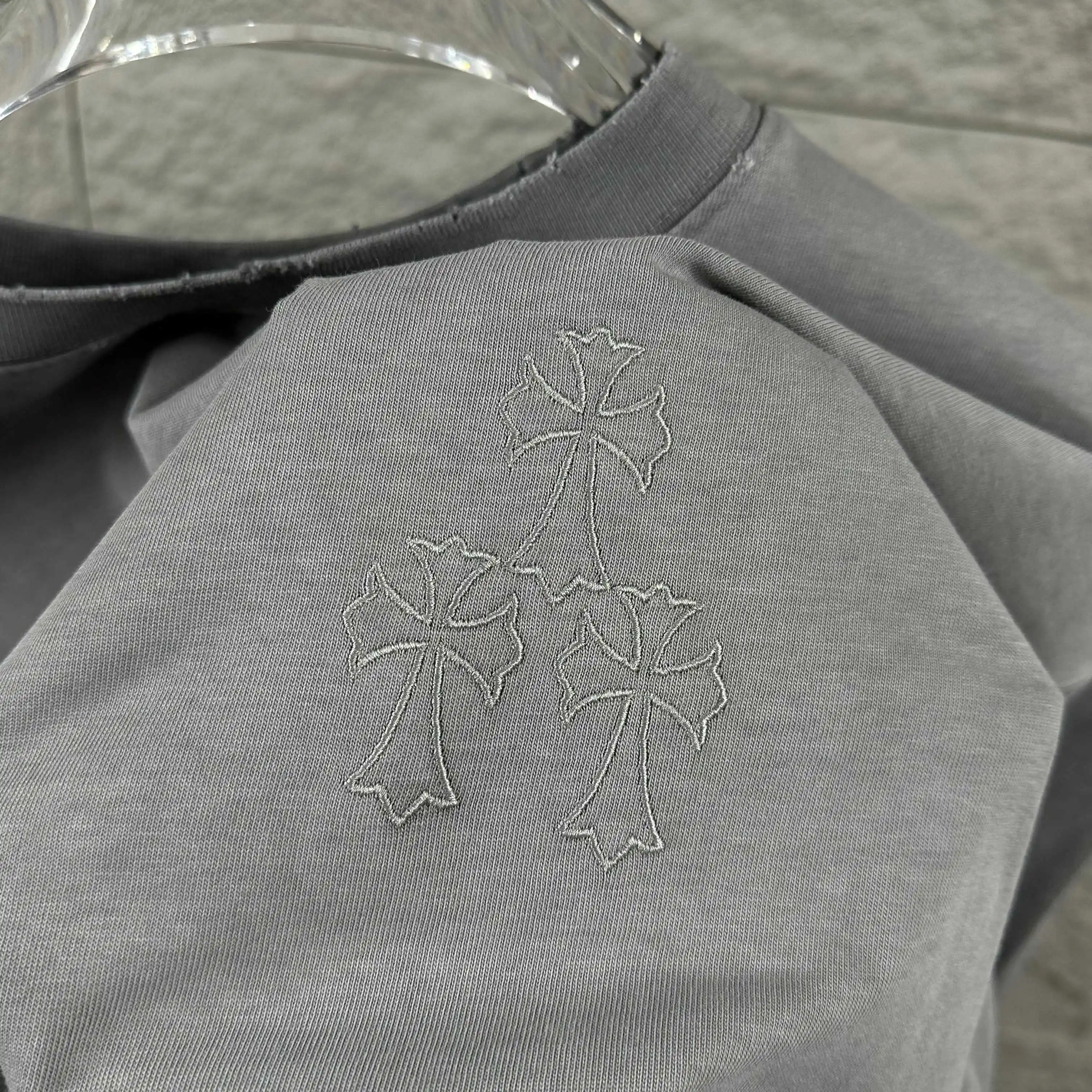 Distressed Logo Print Cotton T-Shirt D14512098 — view 5