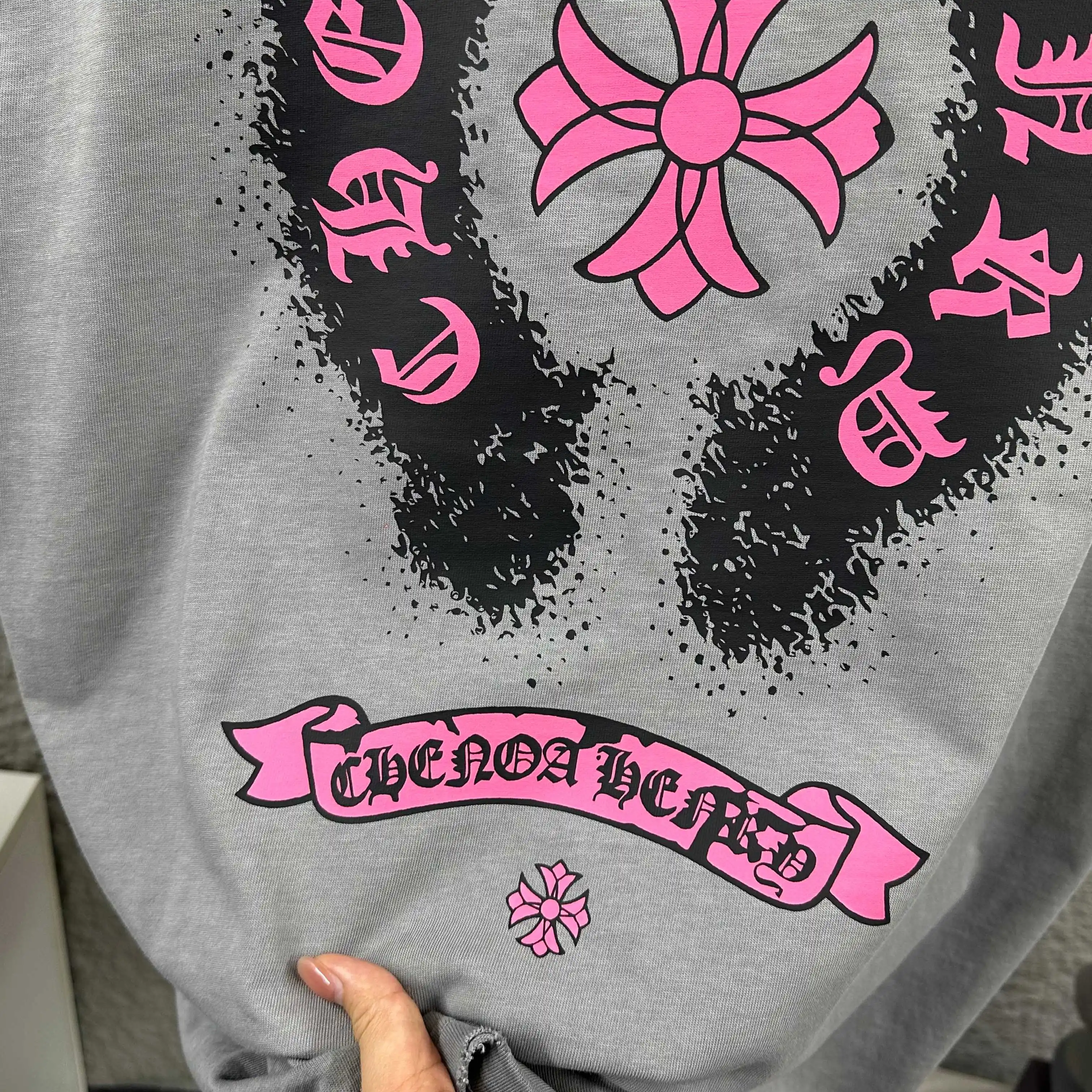 Distressed Logo Print Cotton T-Shirt D14512098 — view 7
