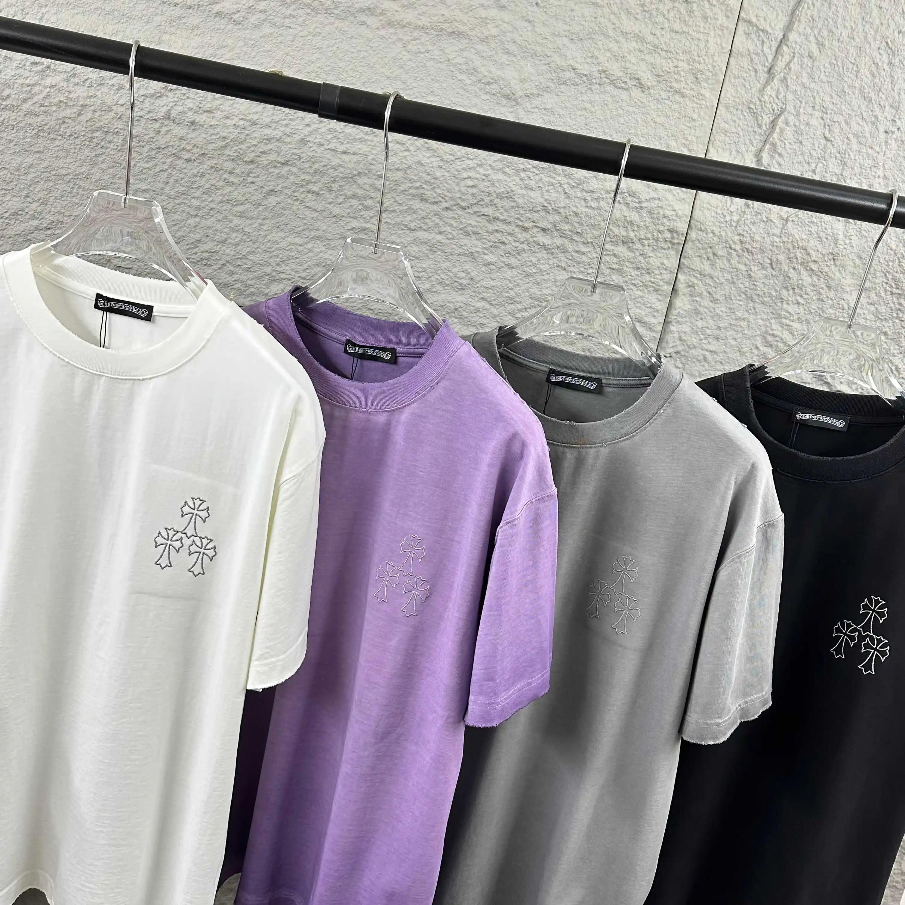 Distressed Logo Print Cotton T-Shirt D14512098 — view 8