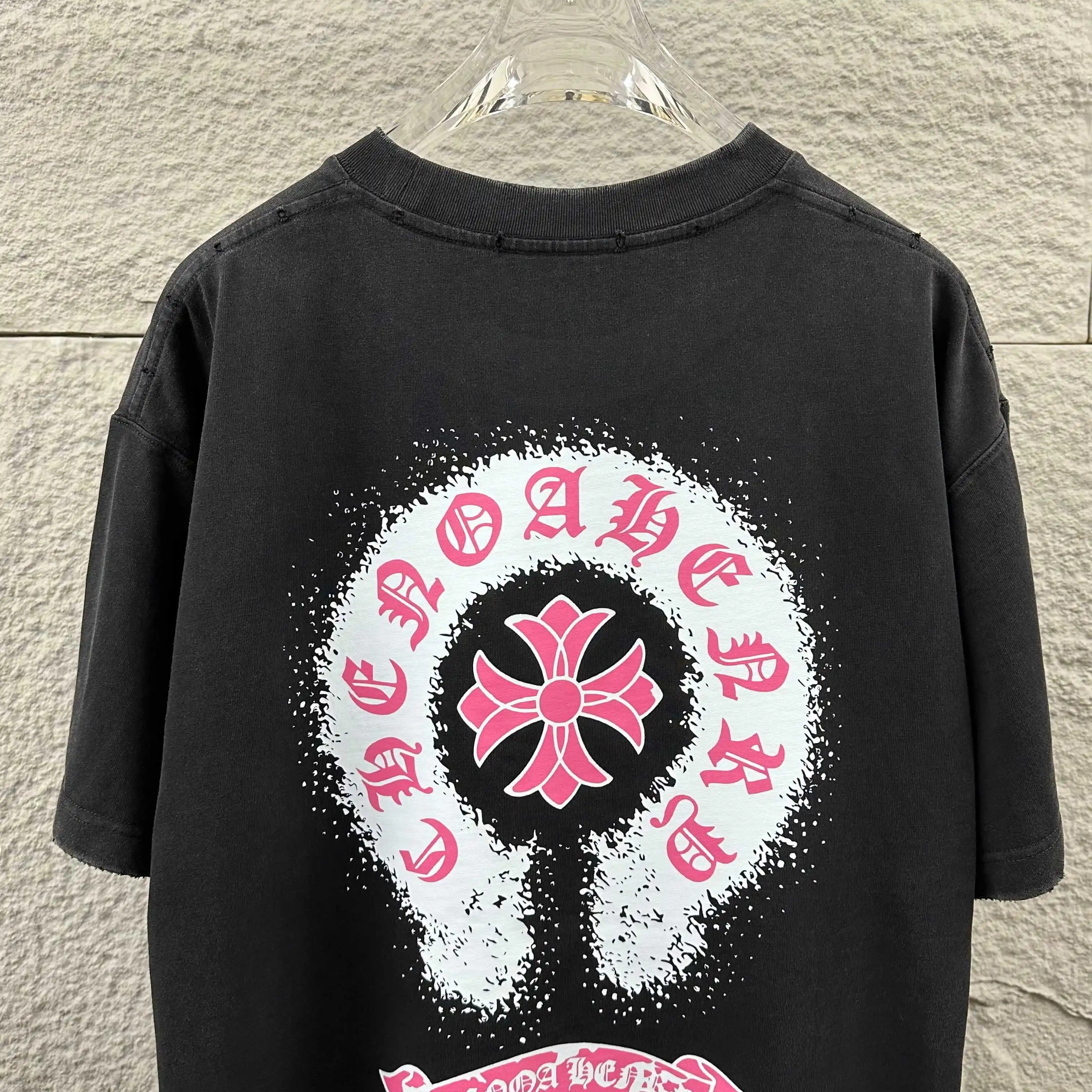 Distressed Graphic Print Cotton T-Shirt D14512097 — view 5