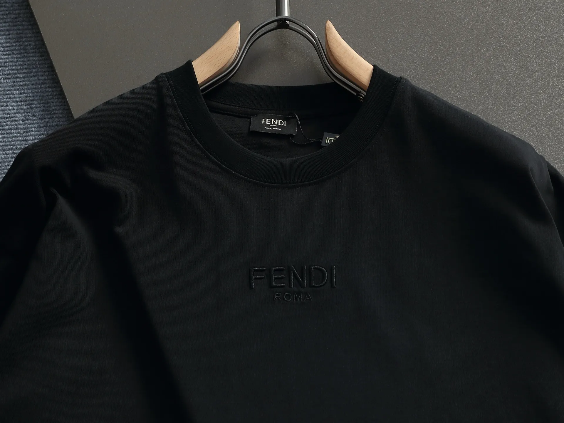 Logo-Embroidered Cotton-Jersey T-Shirt D14514217 — view 2