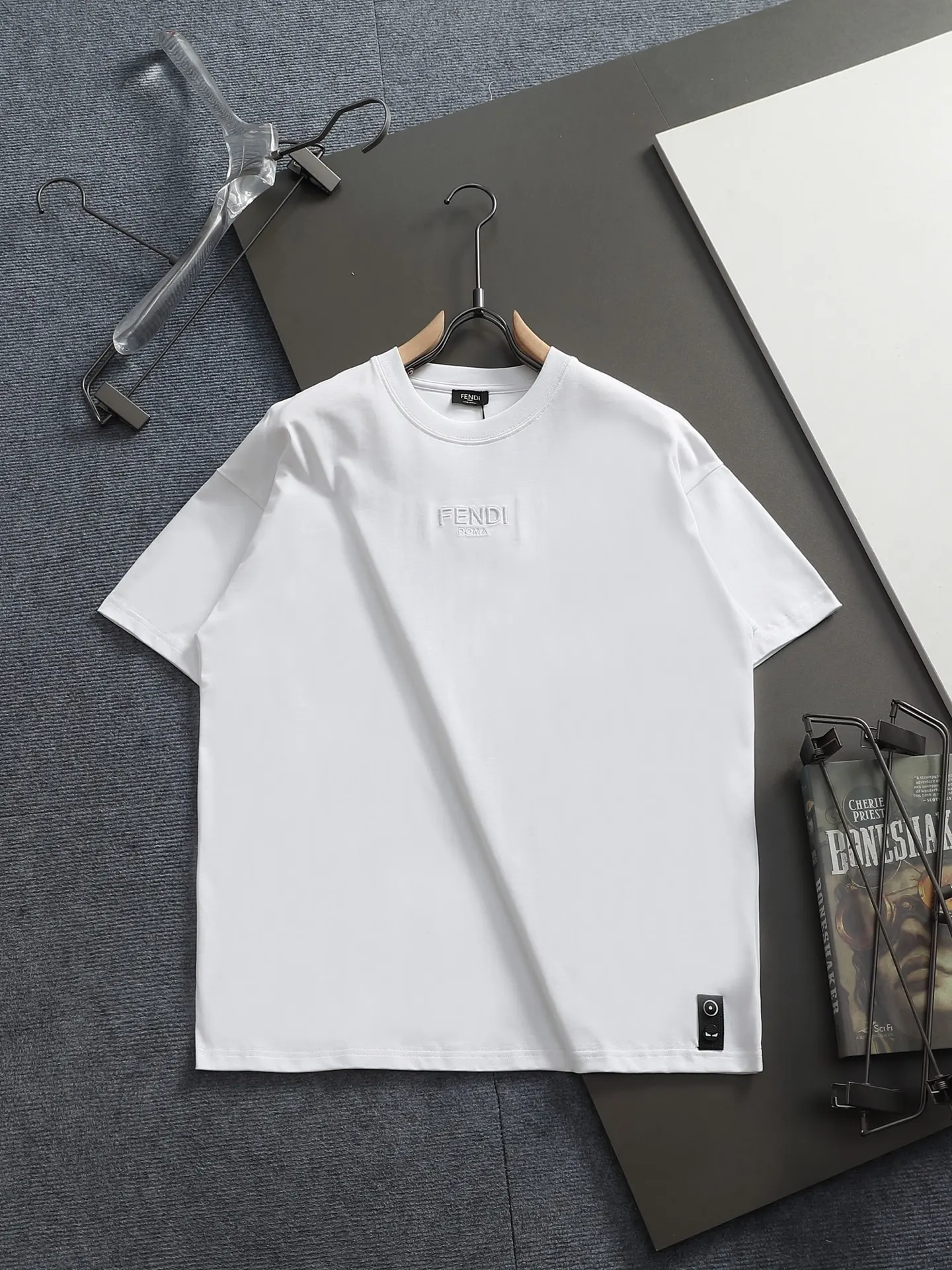 Logo-Embroidered Cotton-Jersey T-Shirt D14514218