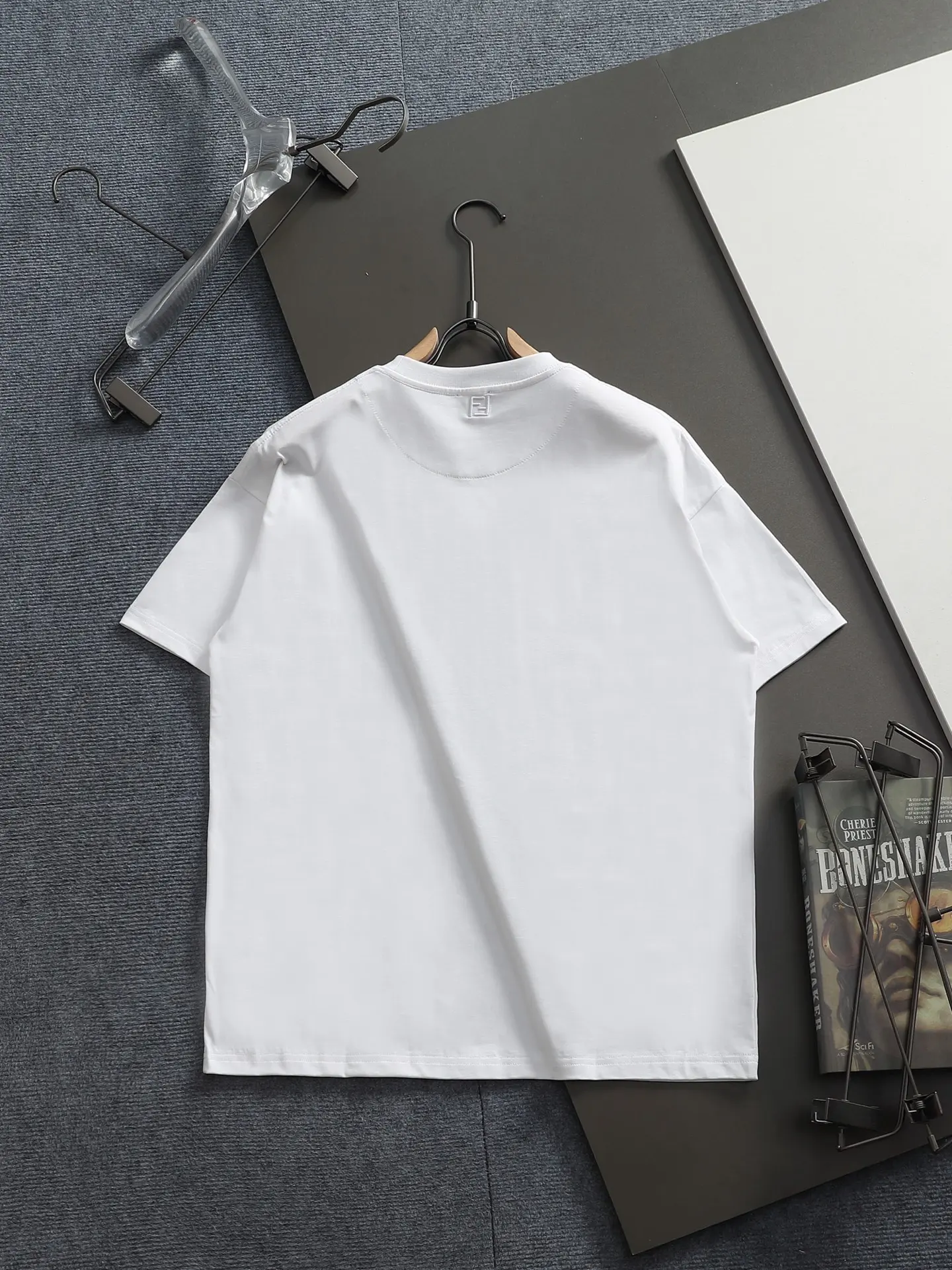 Logo-Embroidered Cotton-Jersey T-Shirt D14514218 — view 2
