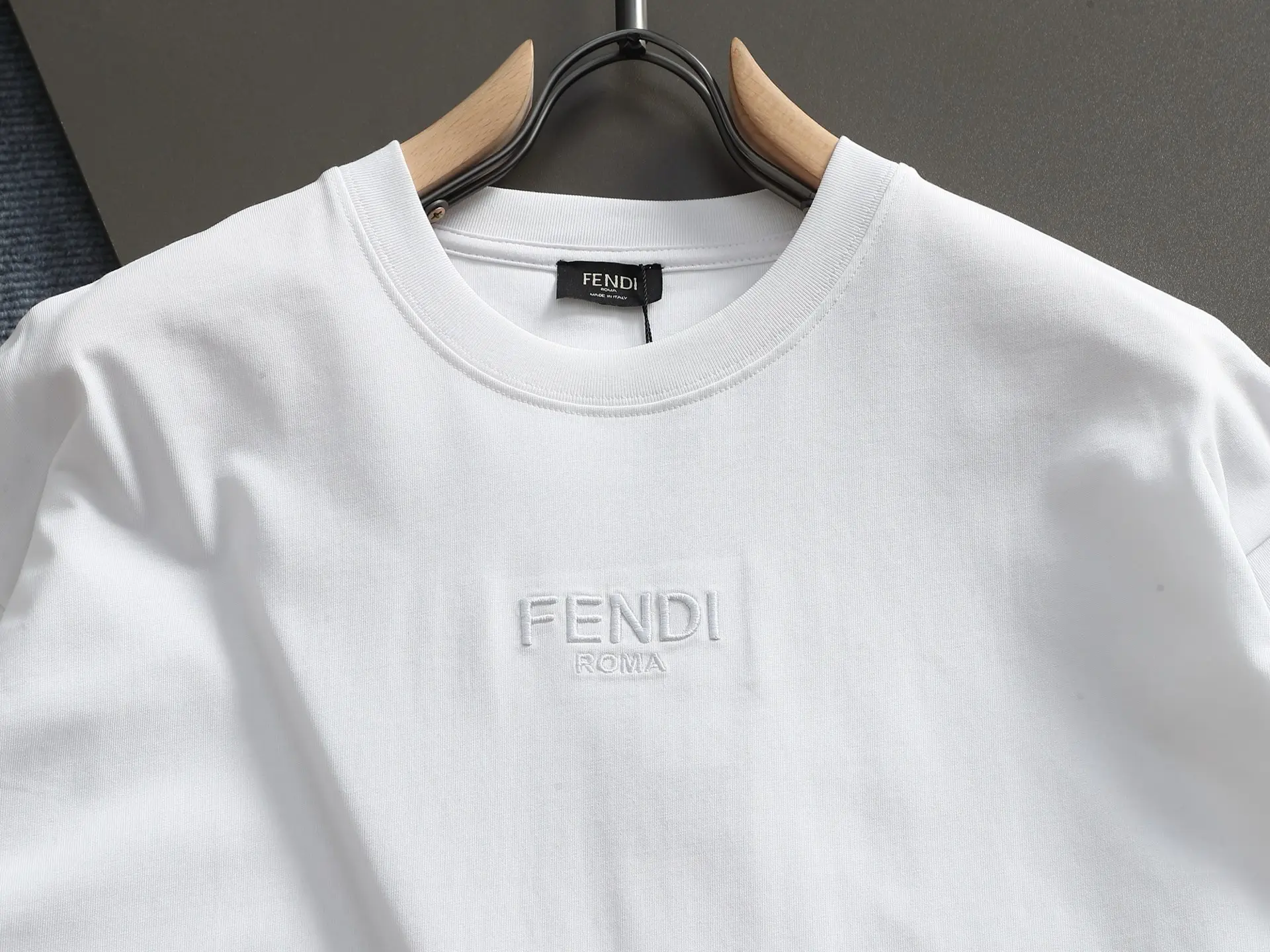 Logo-Embroidered Cotton-Jersey T-Shirt D14514218 — view 3