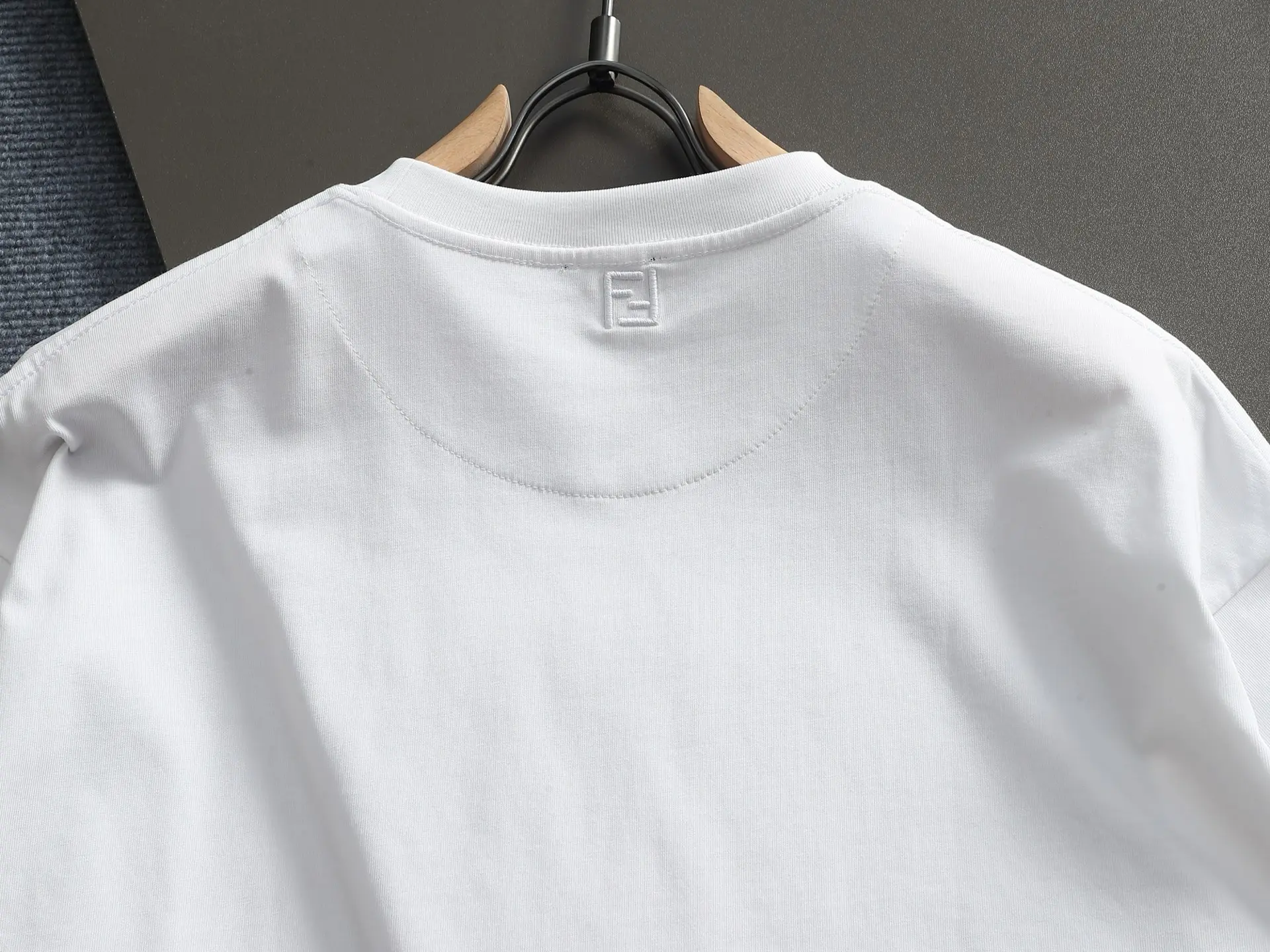Logo-Embroidered Cotton-Jersey T-Shirt D14514218 — view 12