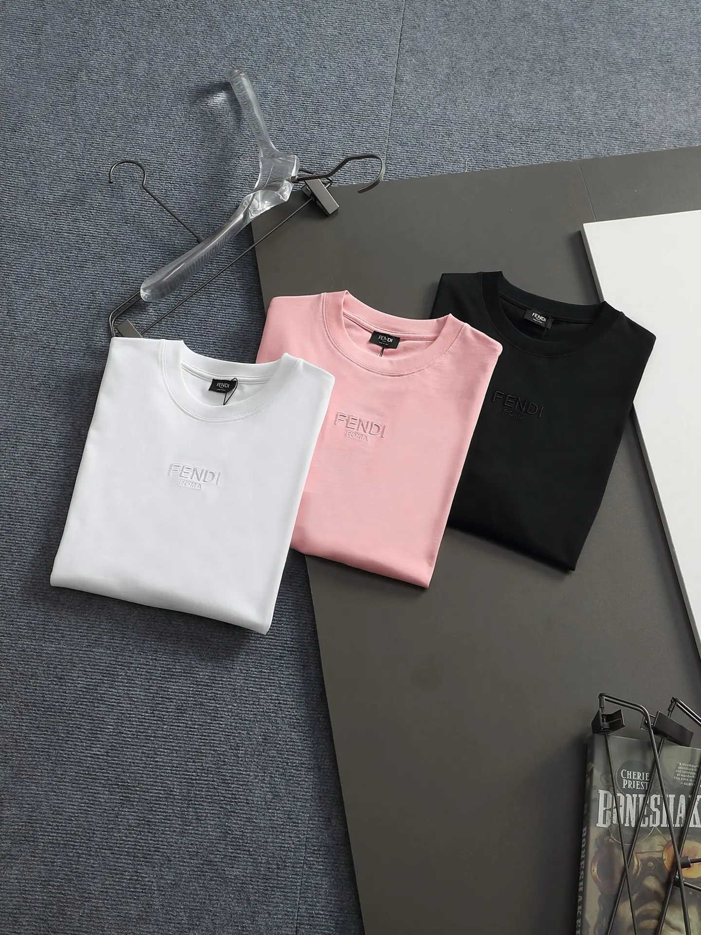 Logo-Embroidered Cotton-Jersey T-Shirt D14514218 — view 13