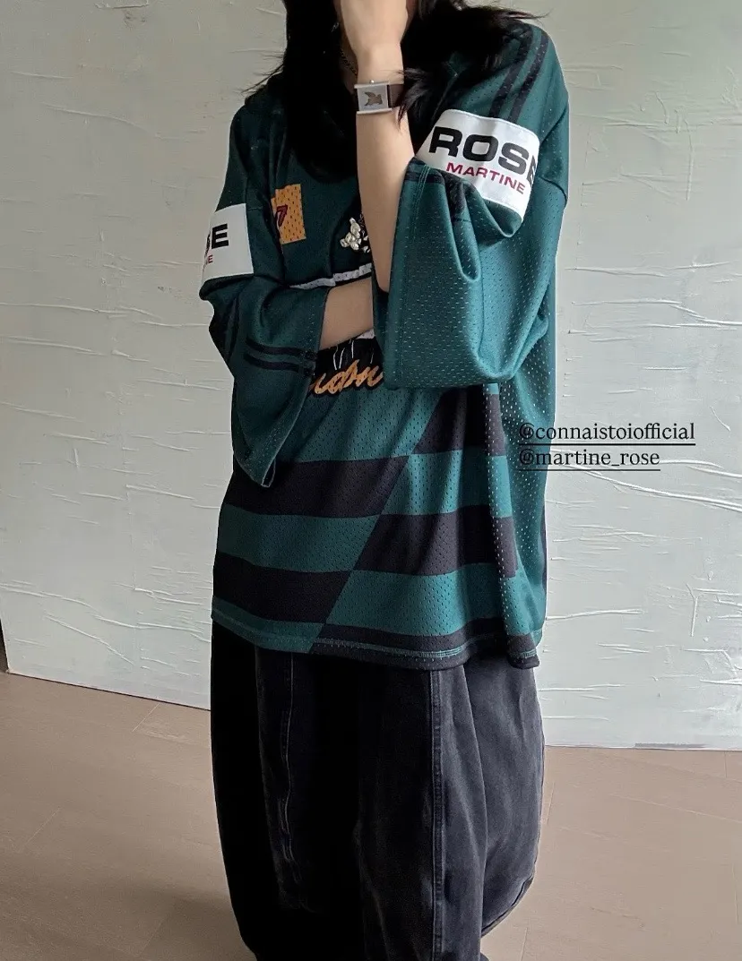 Martine Rose Oversized Graphic Mesh Football Jersey D14522495 — view 3