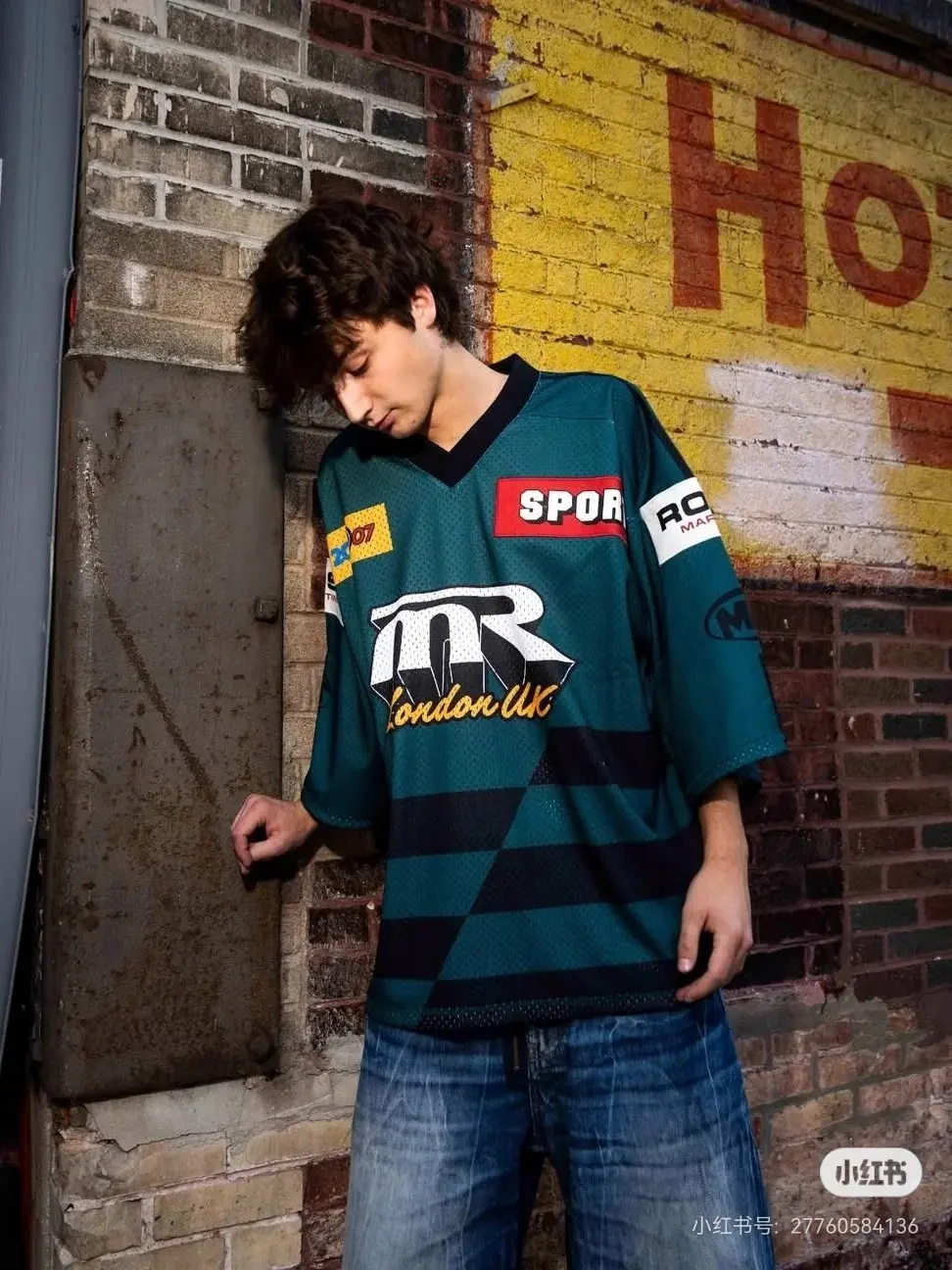 Martine Rose Oversized Graphic Mesh Football Jersey D14522495 — view 4