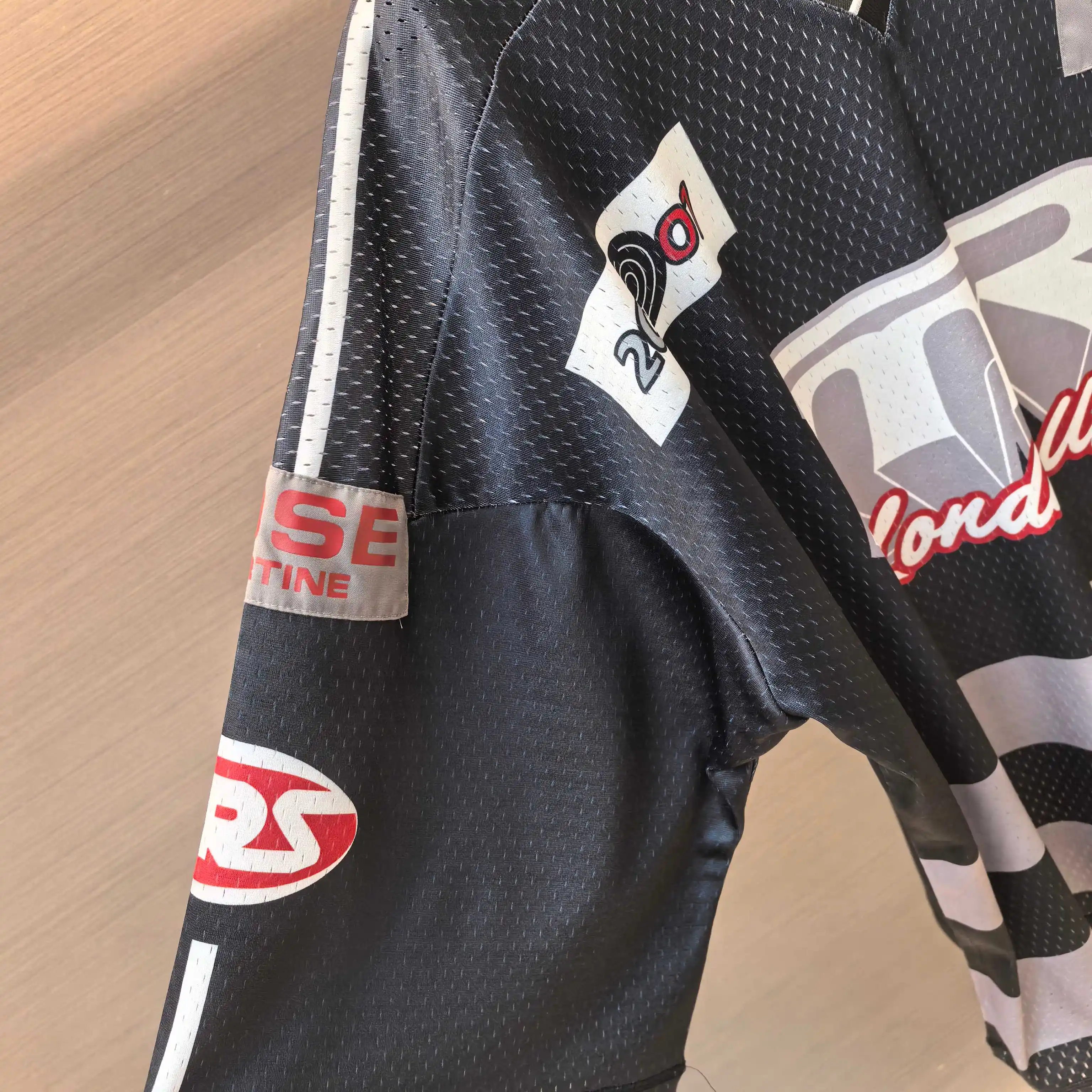 Oversized Logo-Print Mesh Football Jersey D14522493 — view 5