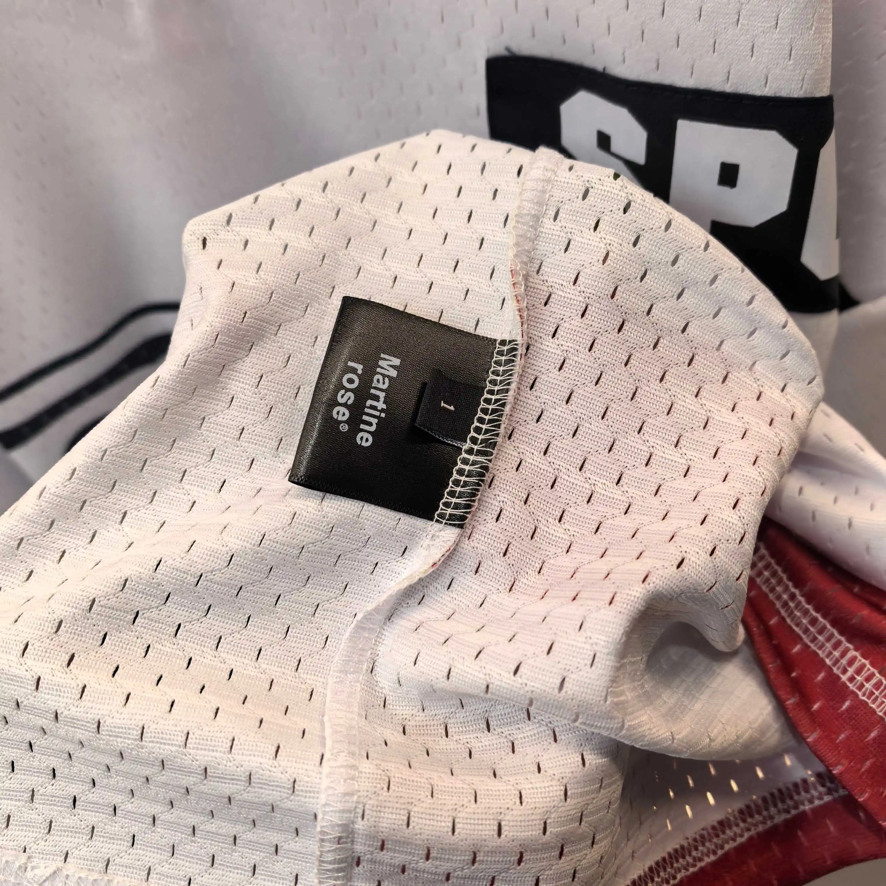 Oversized Striped Mesh Football Jersey D14522489 — view 6
